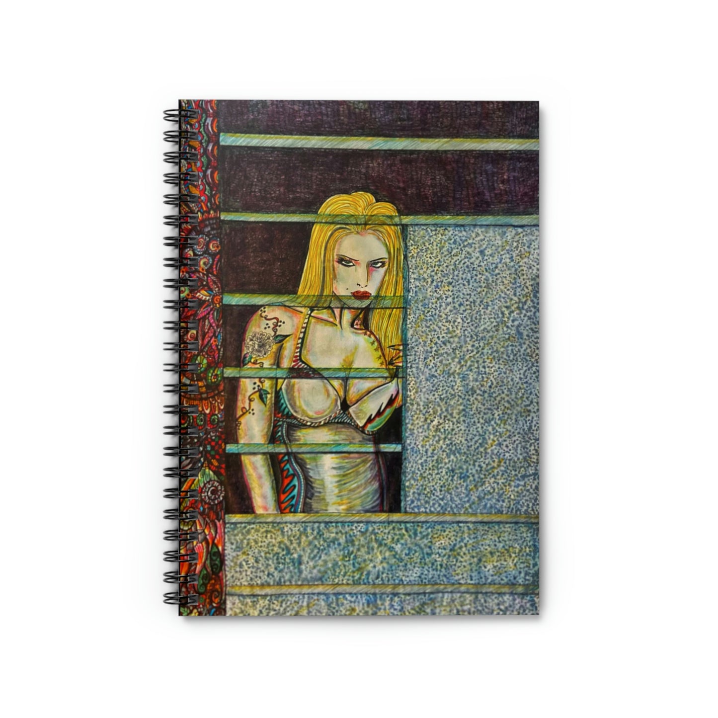 Abstract, Surreal Woman Spiral Notebook - Ruled Line