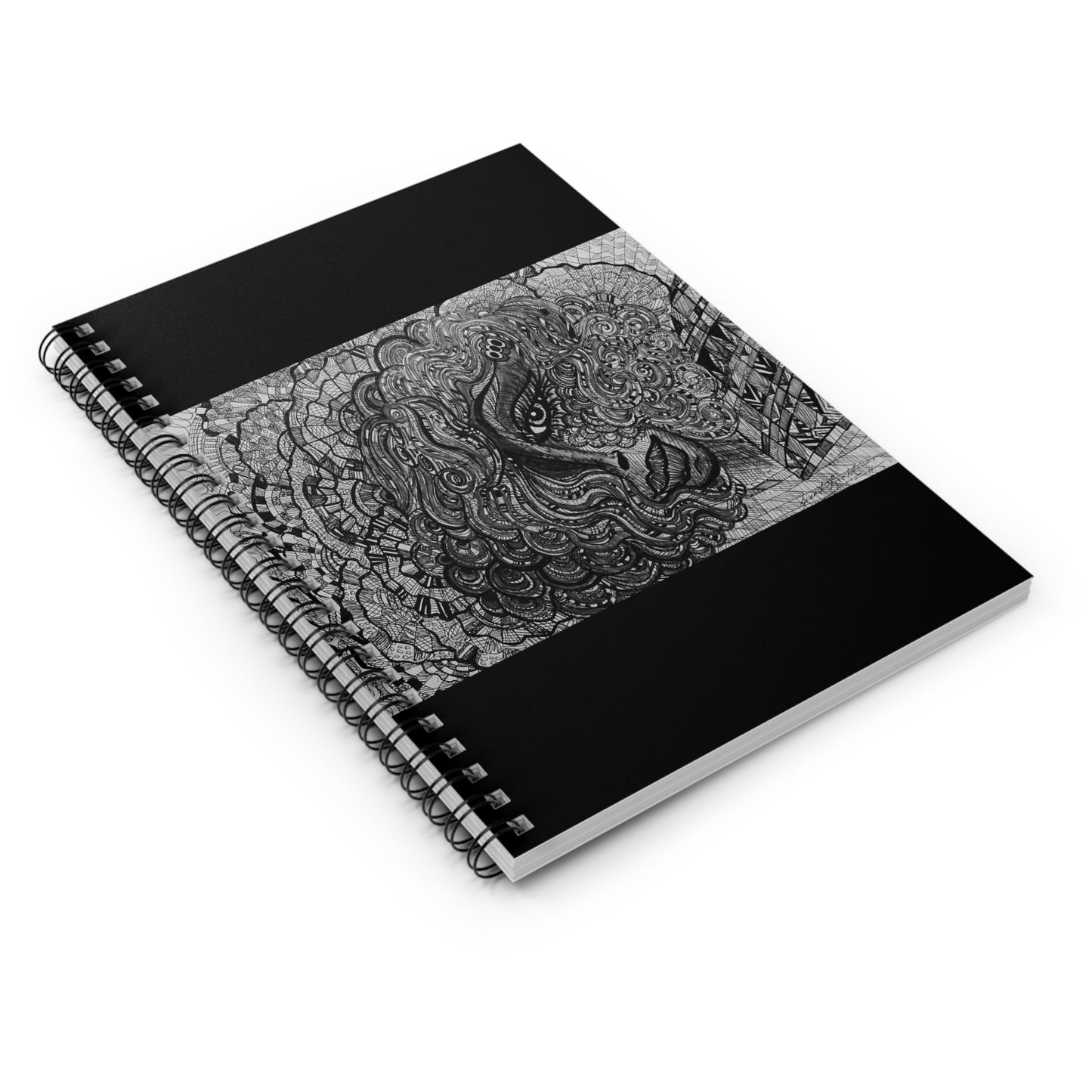 Abstract, Surreal, Beautiful Woman Spiral Notebook - Ruled Line