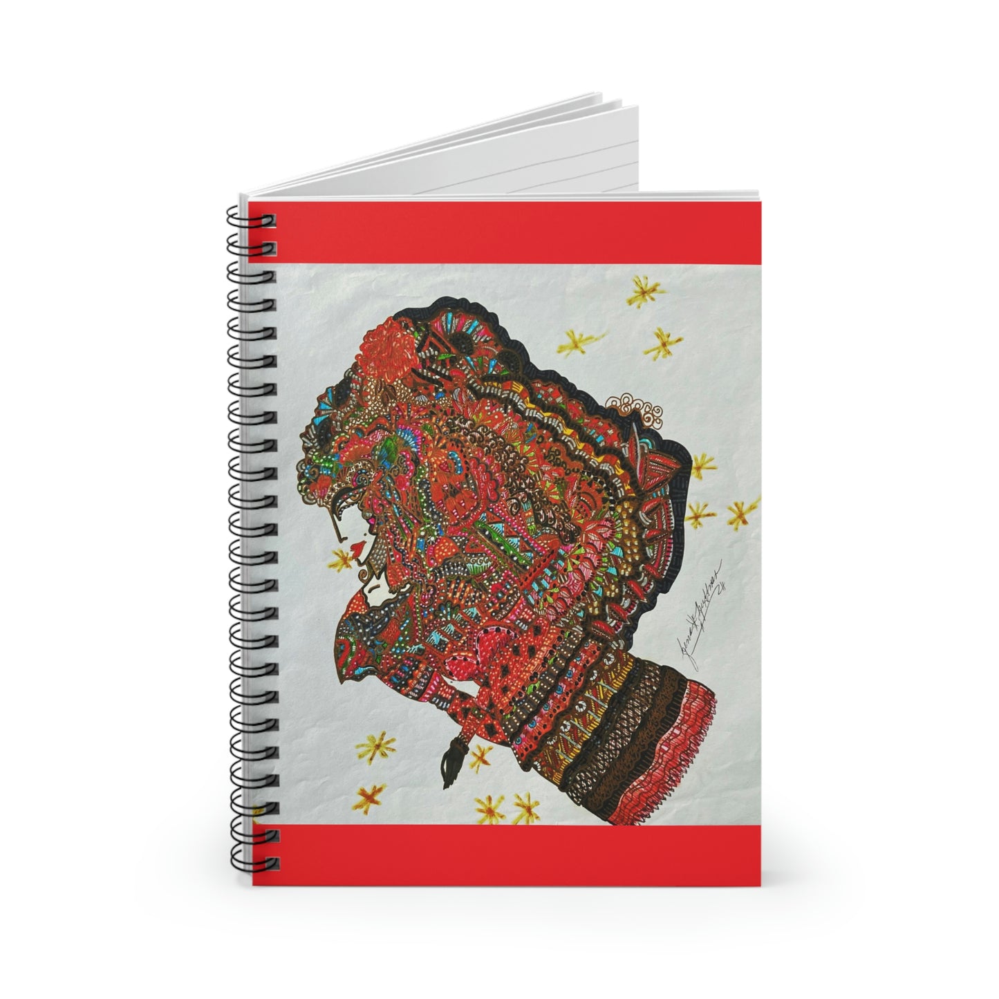 Spiritual, Abstract Angel Spiral Notebook - Ruled Line