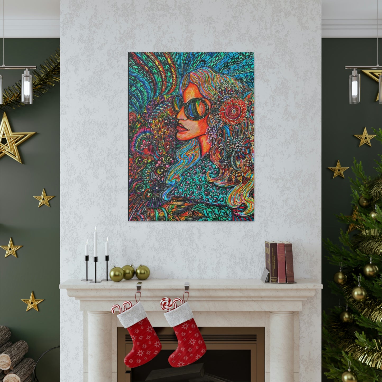 Living in Harmony, Fashion, Abstract, Friendship, Inspiration Wall Art