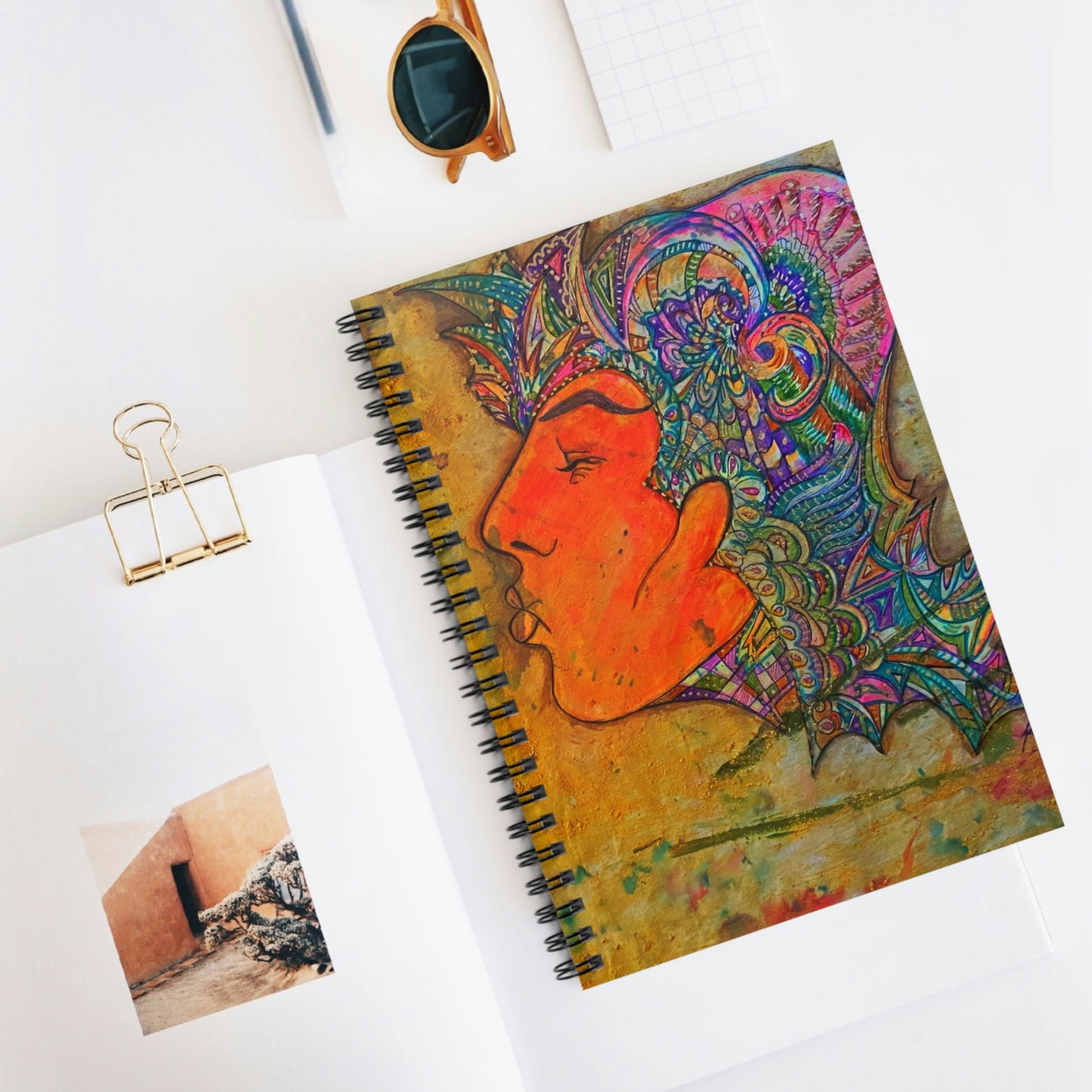Abstract, Surreal Kiss Spiral Notebook - Ruled Line