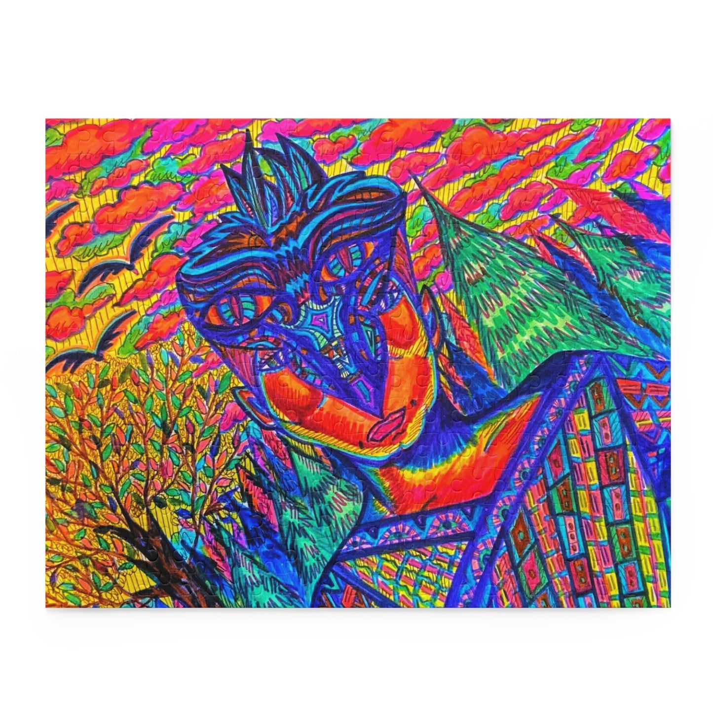 Abstract, Surreal Spirit Walker Puzzle (120, 252, 500-Piece)JigSaw Puzzle, Birthday Gift, Gifts For Bridesmaids