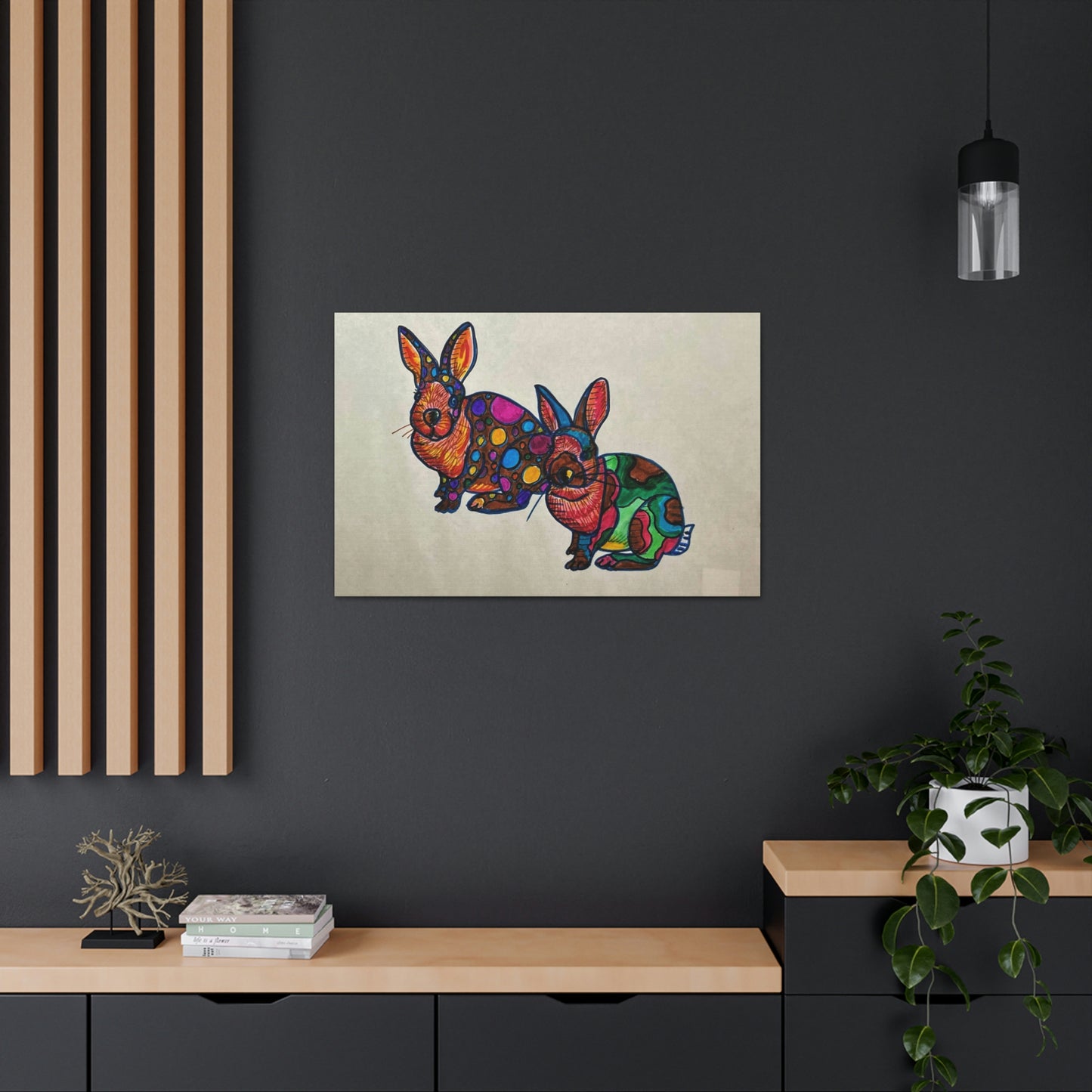 Fanatic Rabbit Fashion, Abstract, Surreal, Friendship, Inspiration Wall Art