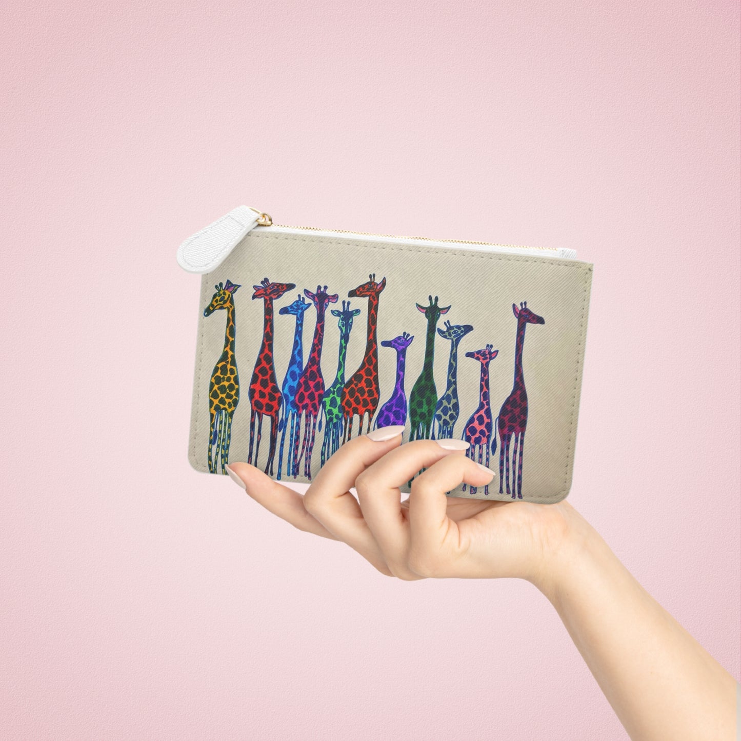 Abstract Surreal Giraffe Mini Clutch Bag, Bridal Clutch Purse, Designer Party Clutch, Modern Evening Clutch, Wristlet Wallet for women, Evening Clutch Purse, gifts for her, gifts for bridesmaids, Bag, Bagging