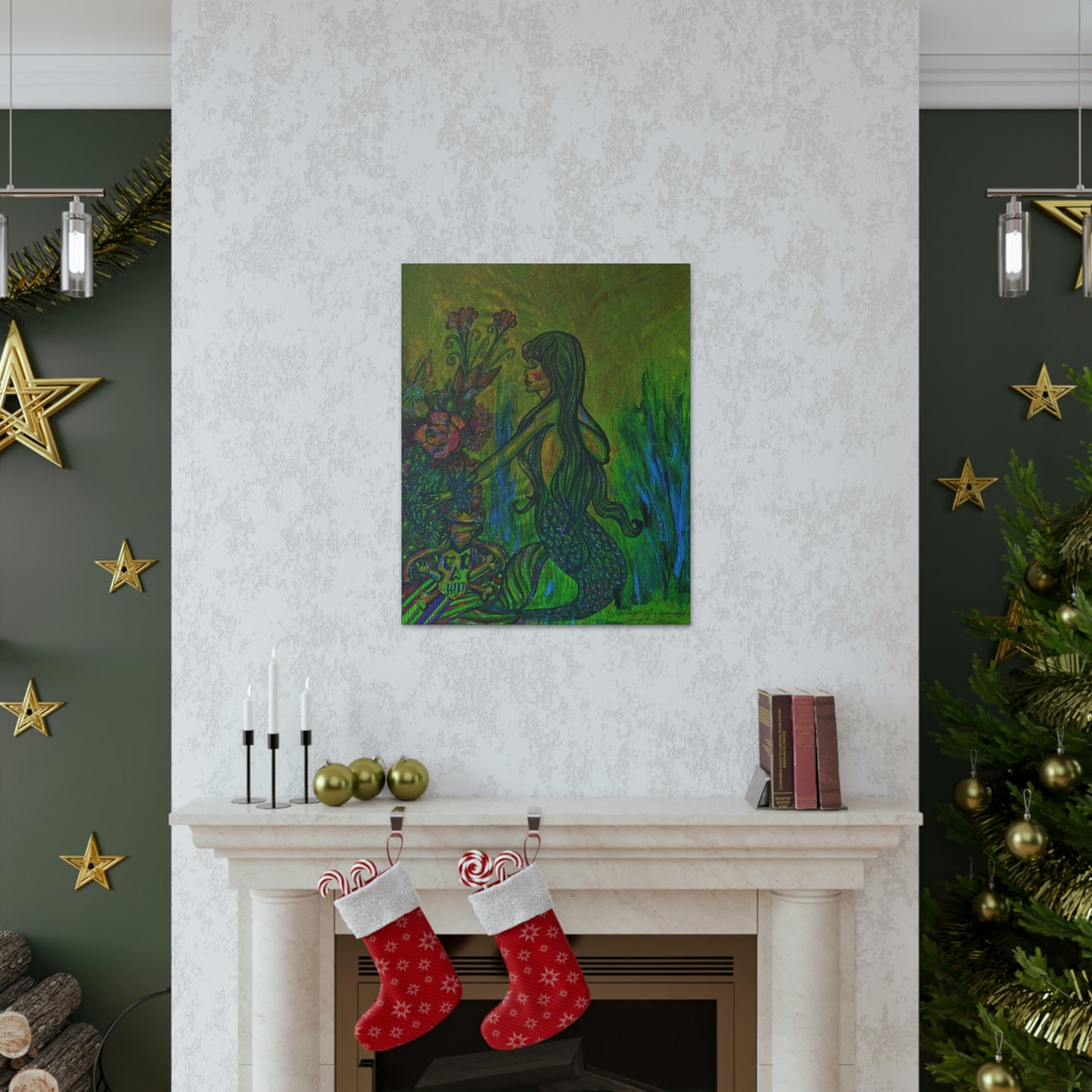 Loving Nature of Mermaids, Fashion, Abstract, Friendship, Inspiration Wall Art