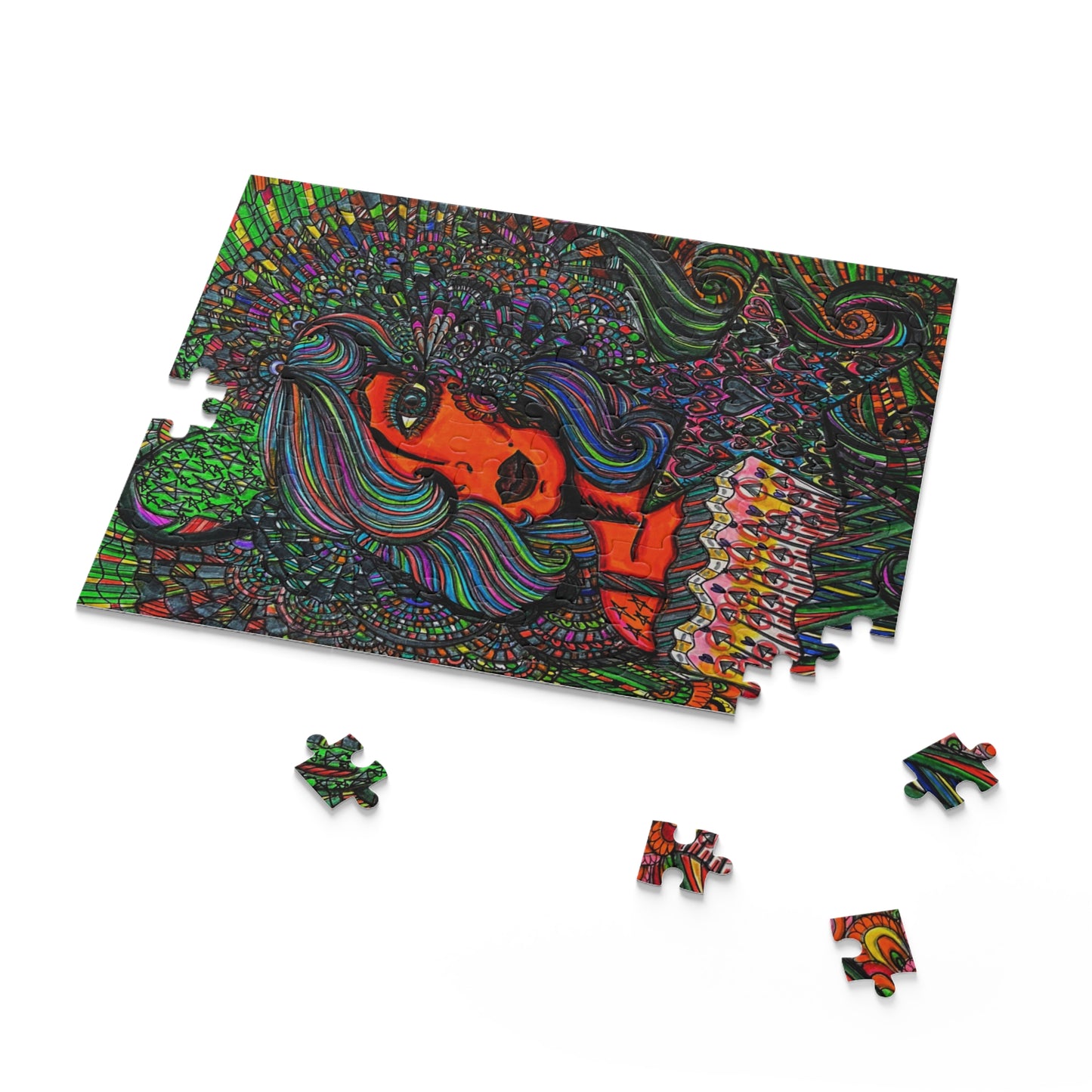 Abstract, Surreal Women Living in Harmony Puzzle (120, 252, 500-Piece)JigSaw Puzzle, Birthday Gift, Gifts For Bridesmaids
