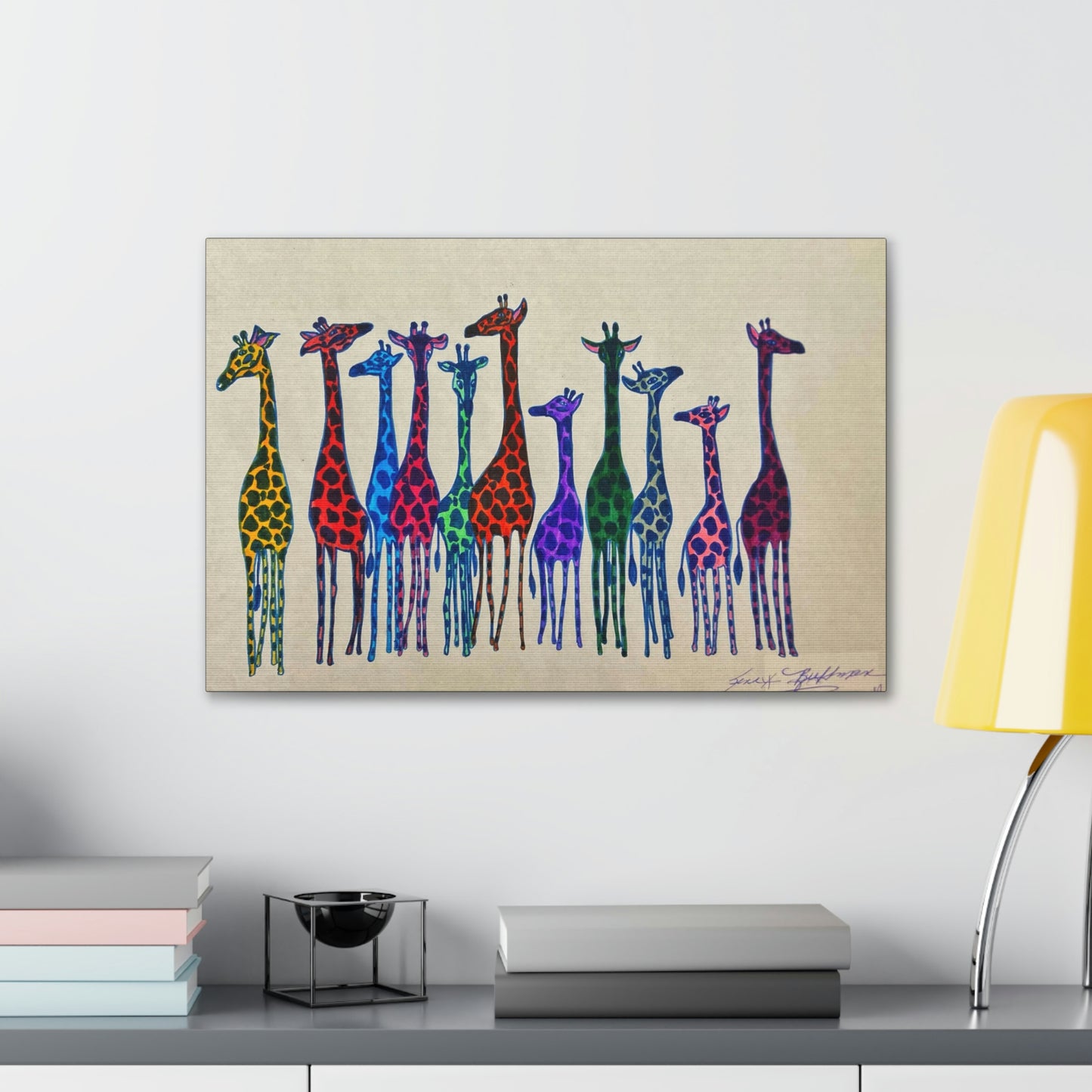Sorority Giraffe Fashion, Abstract, Surreal, Friendship, Inspiration Wall Art