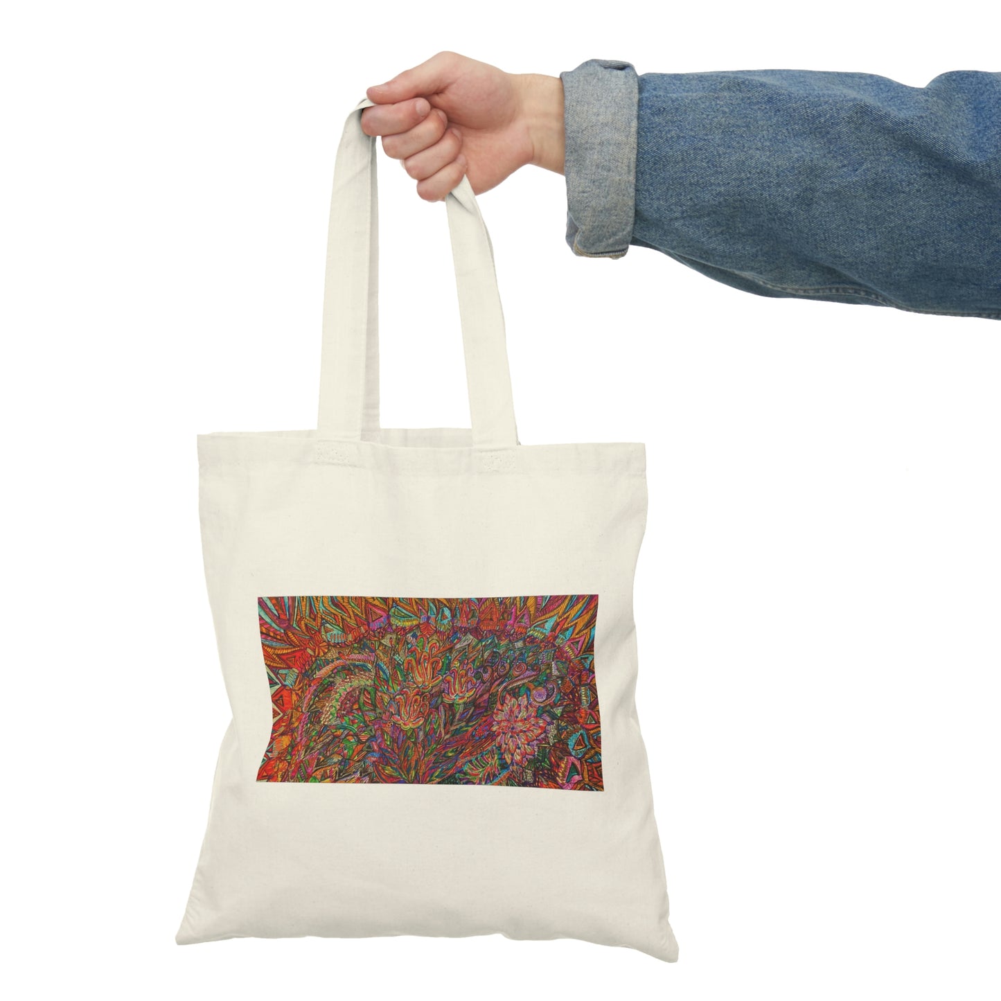 Abstract, Surreal, Floral, Natural Tote Bag, Aesthetic Canvas Bag Shopping Bag, Birthday Gift Bag, Bridal Gift Tote Bag, Library Bag.