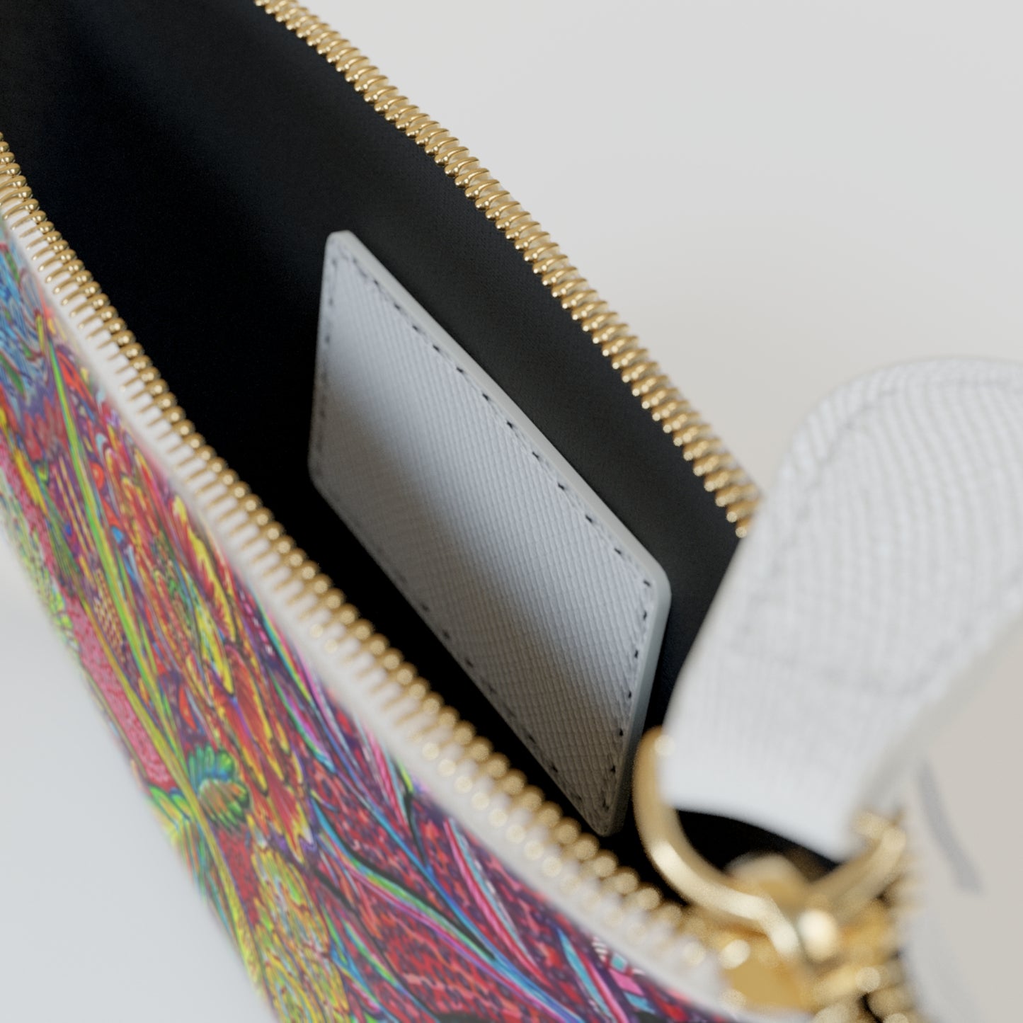 Abstract Surreal Flower Fairy Mini Clutch Bag, Bridal Clutch Purse, Designer Party Clutch, Modern Evening Clutch, Wristlet Wallet for women, Evening Clutch Purse, gifts for her, gifts for bridesmaids, Bag, Bagging