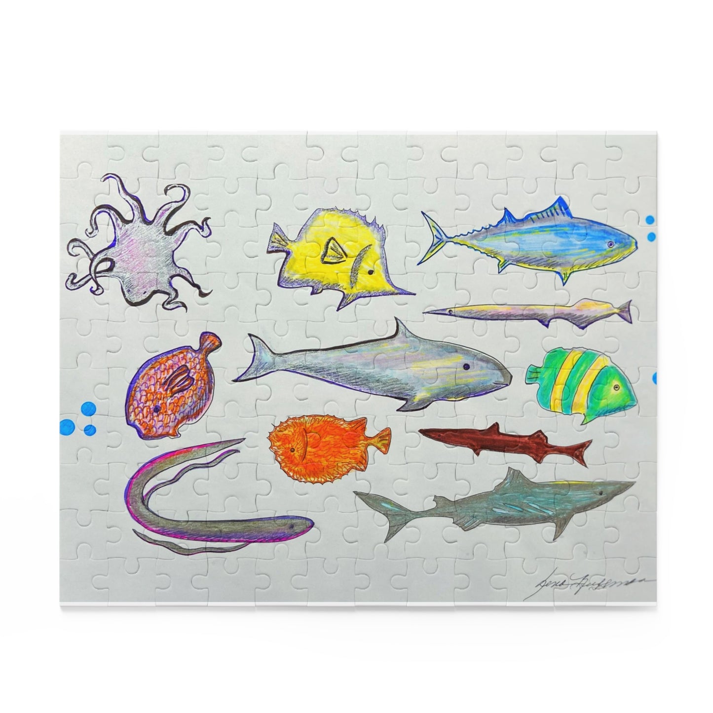Aquatic, Ocean, Marine Life Puzzle (120, 252, 500-Piece)JigSaw Puzzle, Birthday Gift, Gifts For Bridesmaids