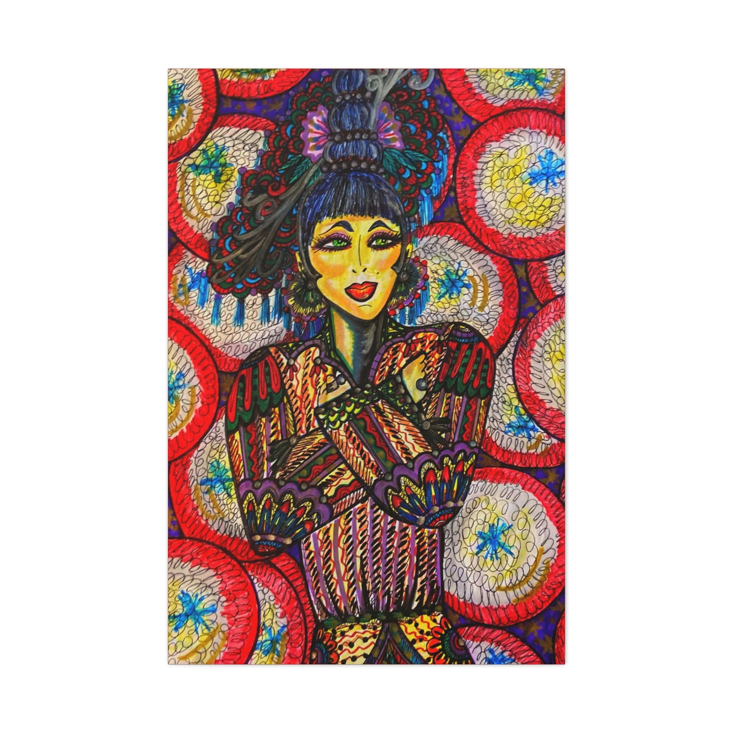 Living in Harmony, Women, Empowerment, Fashion, Abstract, Friendship, Inspiration Wall Art