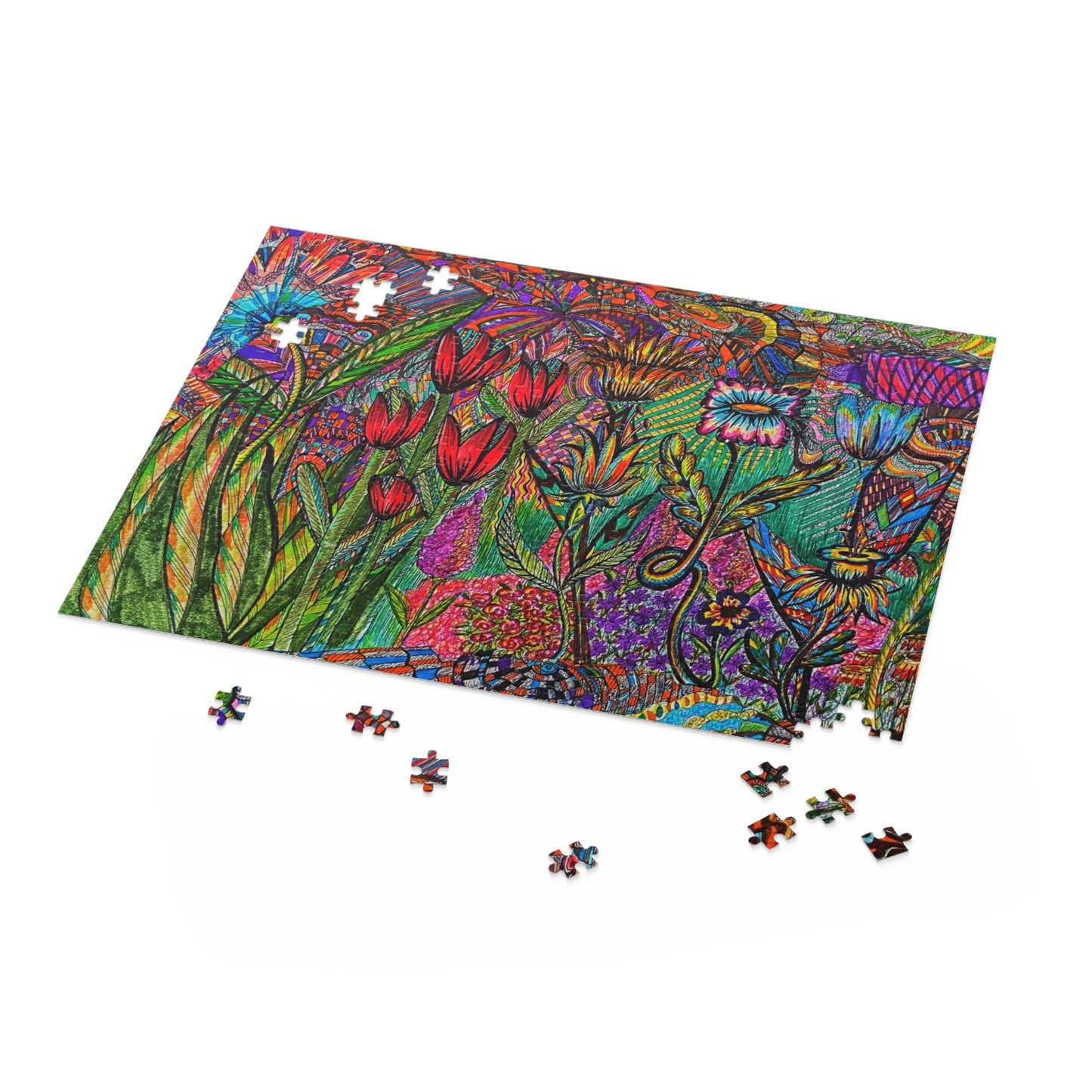 Floral Puzzle (120, 252, 500-Piece)Abstract Surreal JigSaw Puzzle, Birthday Gift, Gifts For Bridesmaids
