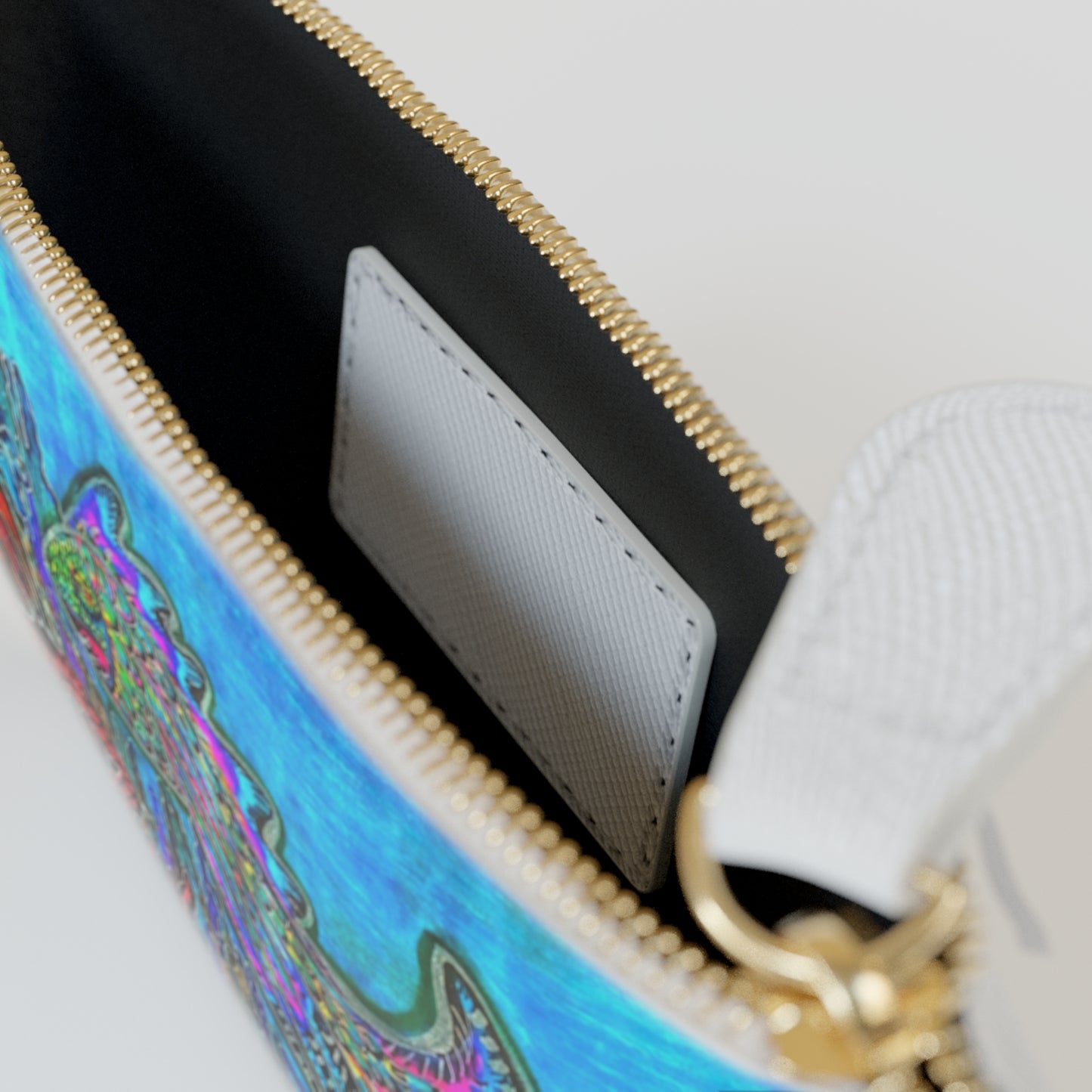 Abstract Surreal Fish Mini Clutch Bag, Bridal Clutch Purse, Designer Party Clutch, Modern Evening Clutch, Wristlet Wallet for women, Evening Clutch Purse, gifts for her, gifts for bridesmaids, Bag, Bagging
