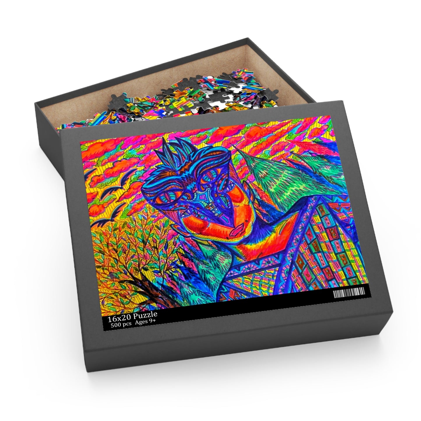 Abstract, Surreal Spirit Walker Puzzle (120, 252, 500-Piece)JigSaw Puzzle, Birthday Gift, Gifts For Bridesmaids