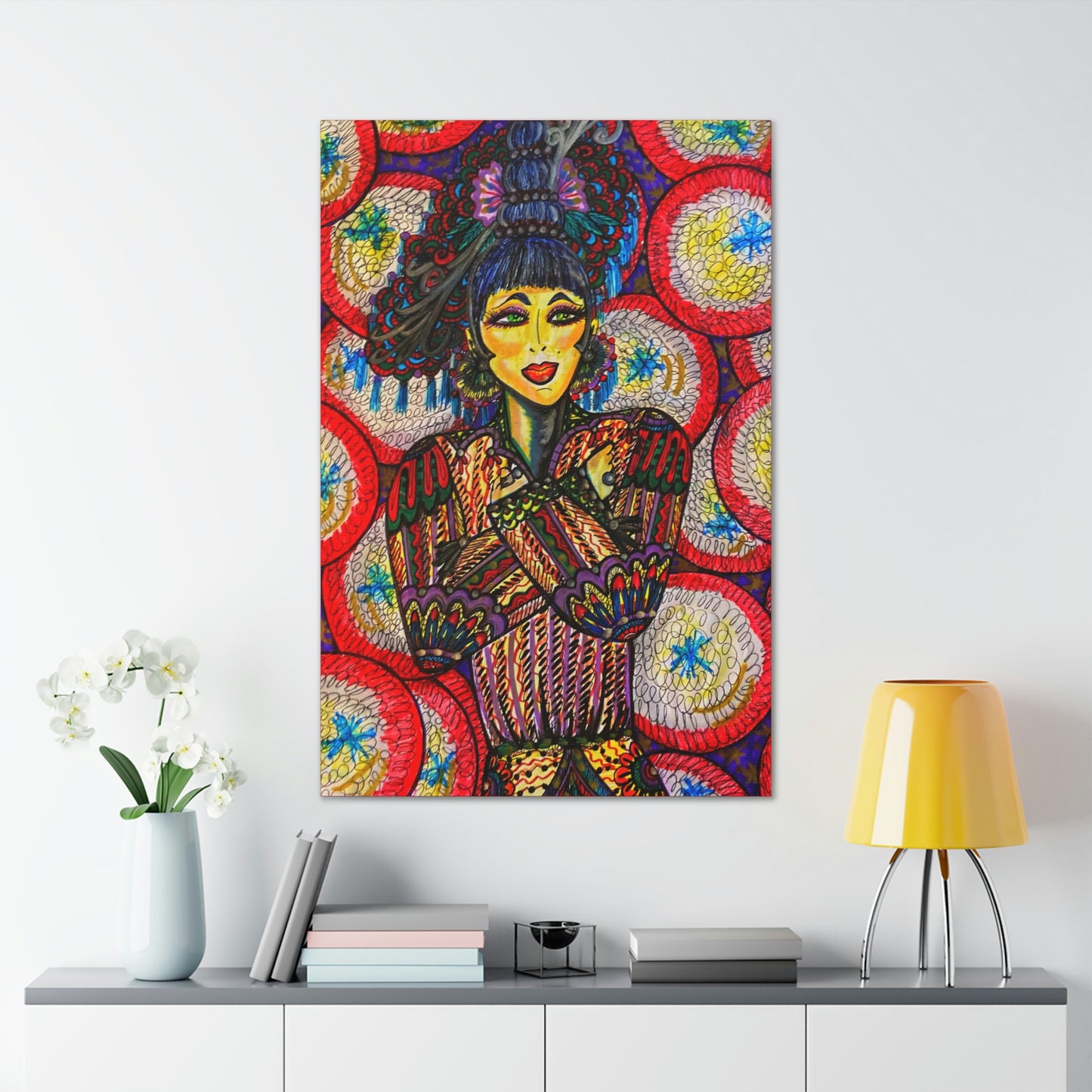 Living in Harmony, Women, Empowerment, Fashion, Abstract, Friendship, Inspiration Wall Art