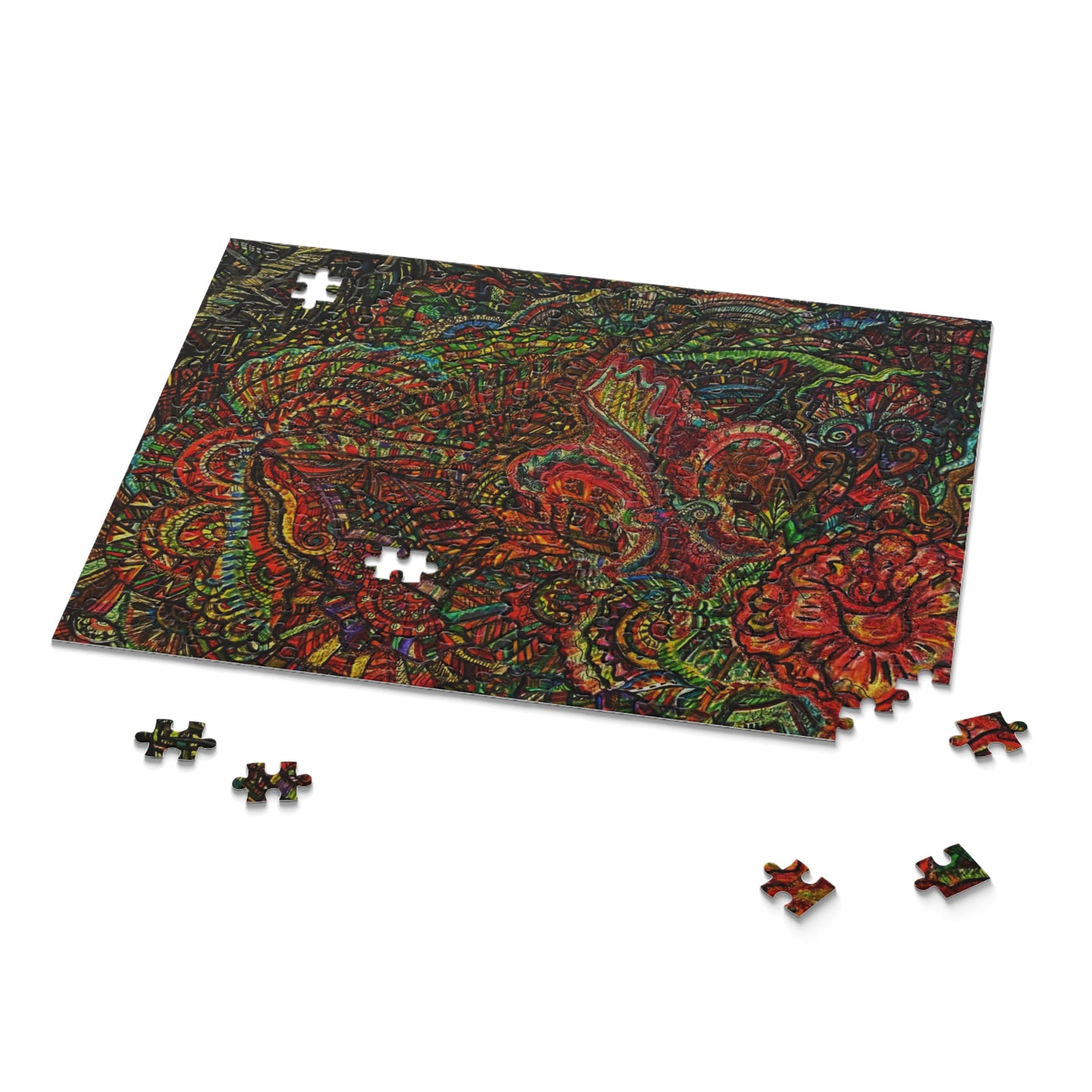 Floral Puzzle (120, 252, 500-Piece)Abstract Surreal JigSaw Puzzle, Birthday Gift, Gifts For Bridesmaids