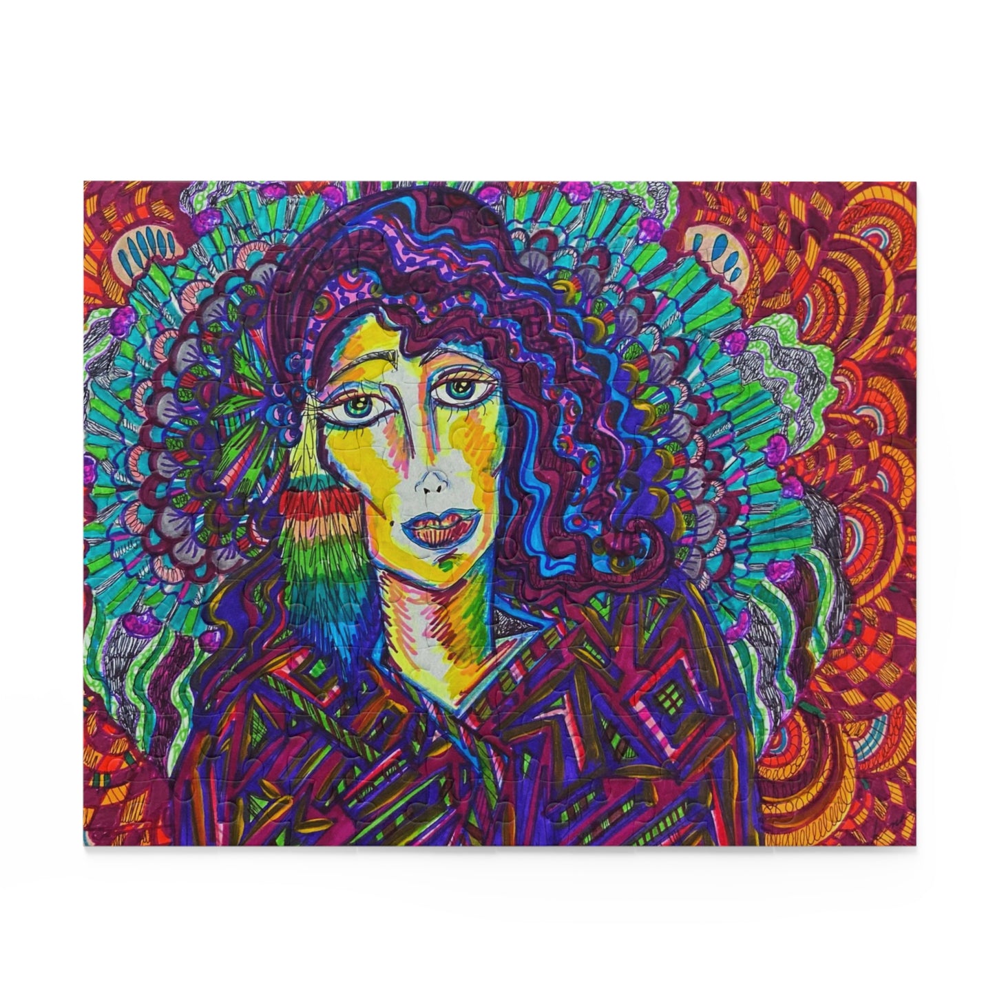 Abstract Surreal Spiritual Guide Puzzle (120, 252, 500-Piece)JigSaw Puzzle, Birthday Gift, Gifts For Bridesmaids