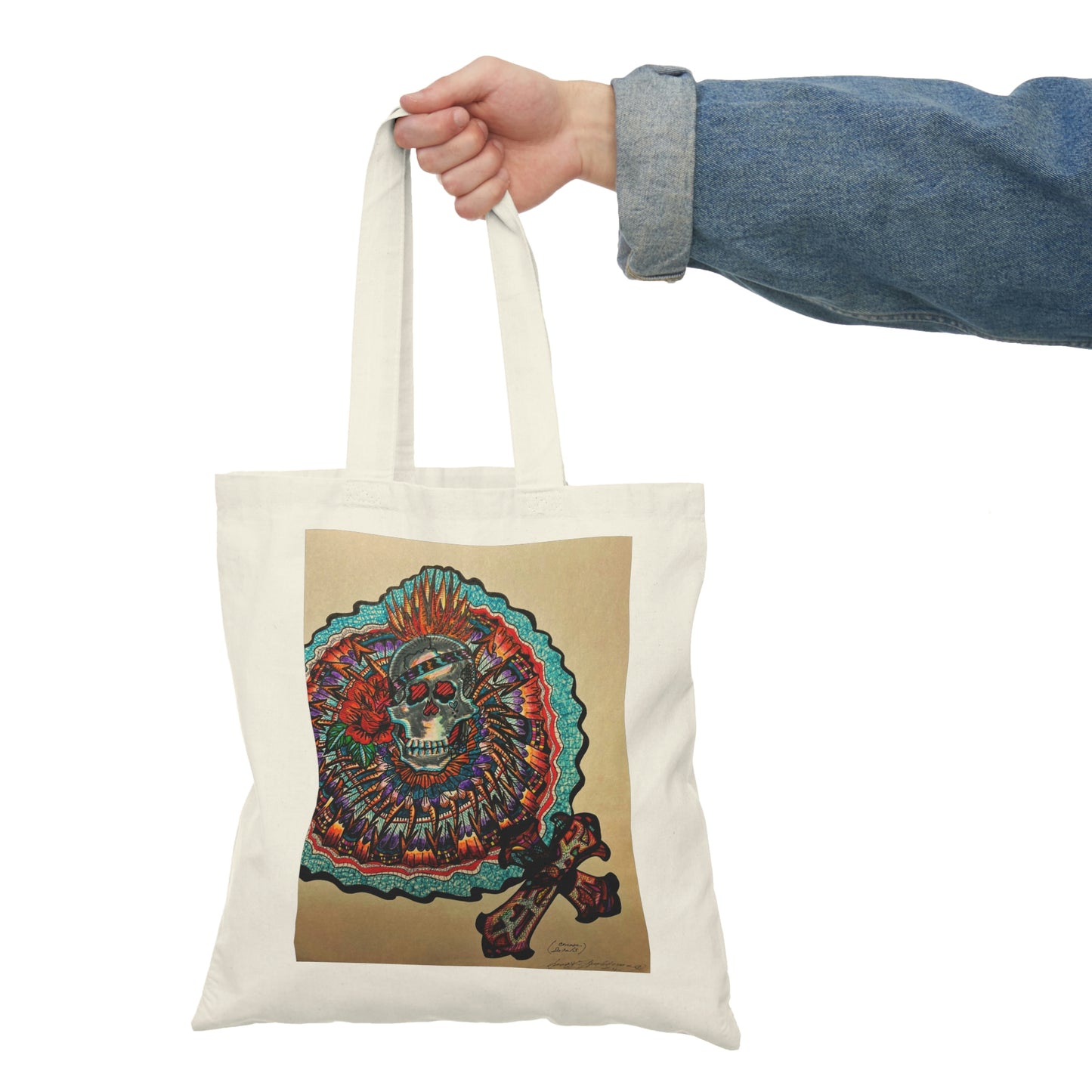 Abstract, Surreal Flower Natural Tote Bag, Aesthetic Canvas Bag Shopping Bag, Birthday Gift Bag, Bridal Gift Tote Bag, Library Bag.
