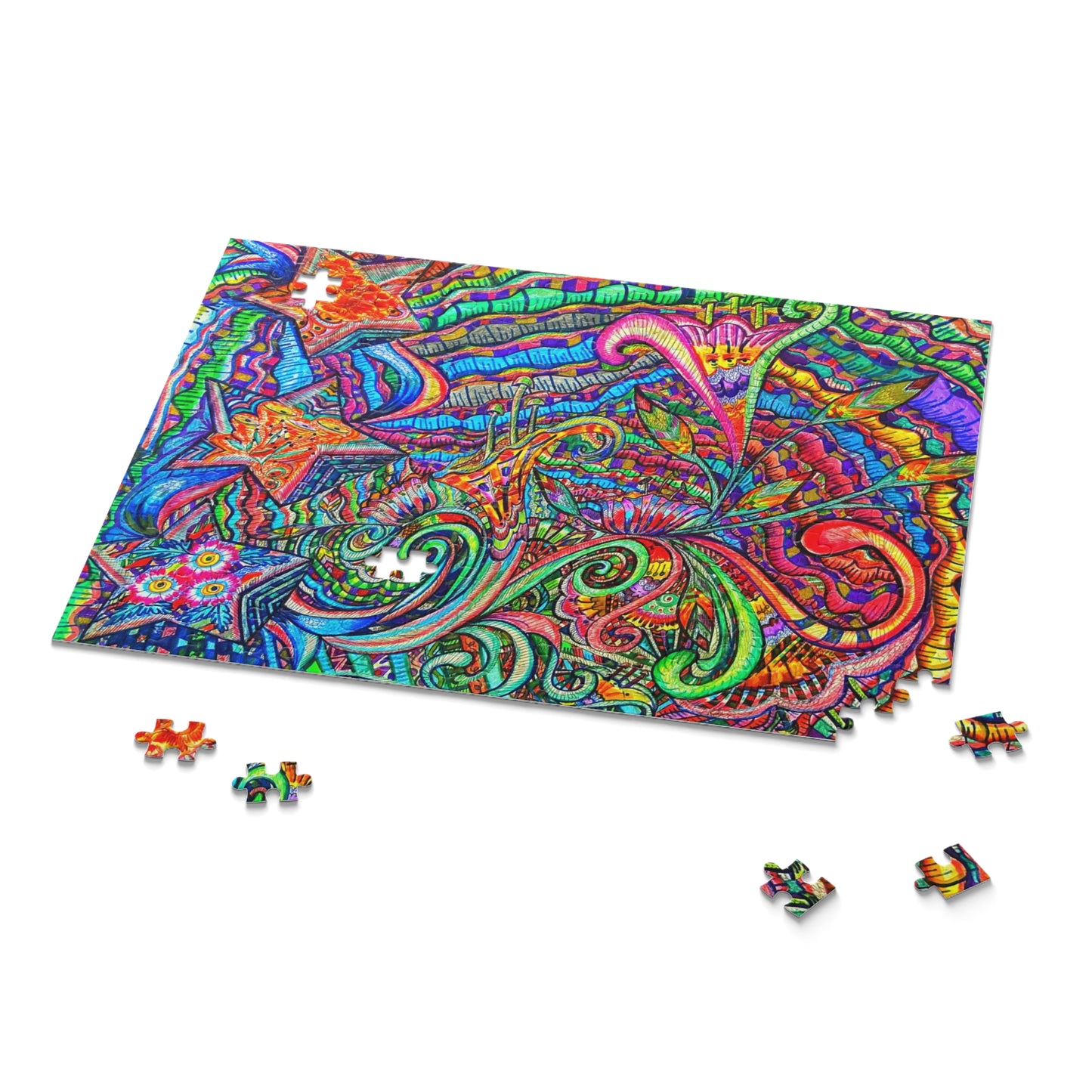 Abstract one of a kind Stars Puzzle (120, 252, 500-Piece)Abstract Surreal JigSaw Puzzle, Birthday Gift, Gifts For Bridesmaids