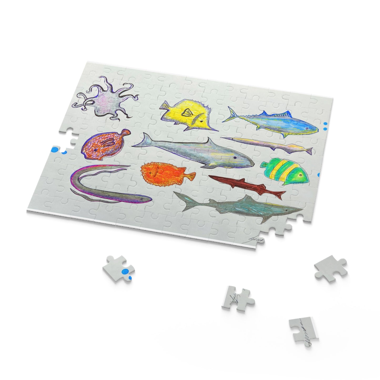Aquatic, Ocean, Marine Life Puzzle (120, 252, 500-Piece)JigSaw Puzzle, Birthday Gift, Gifts For Bridesmaids