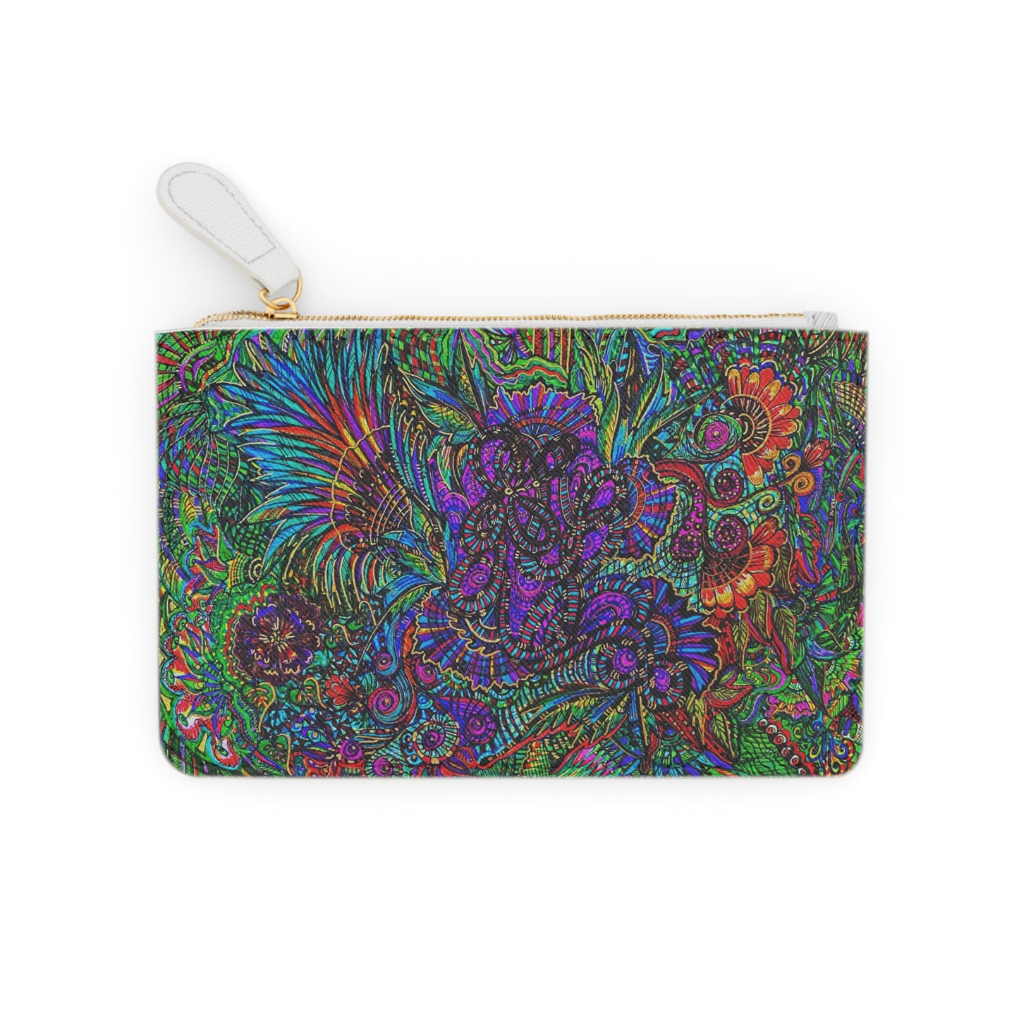 Abstract Surreal Mini Clutch Bag, Bridal Clutch Purse, Designer Party Clutch, Modern Evening Clutch, Wristlet Wallet for women, Evening Clutch Purse, gifts for her, gifts for bridesmaids, Bag, Bagging