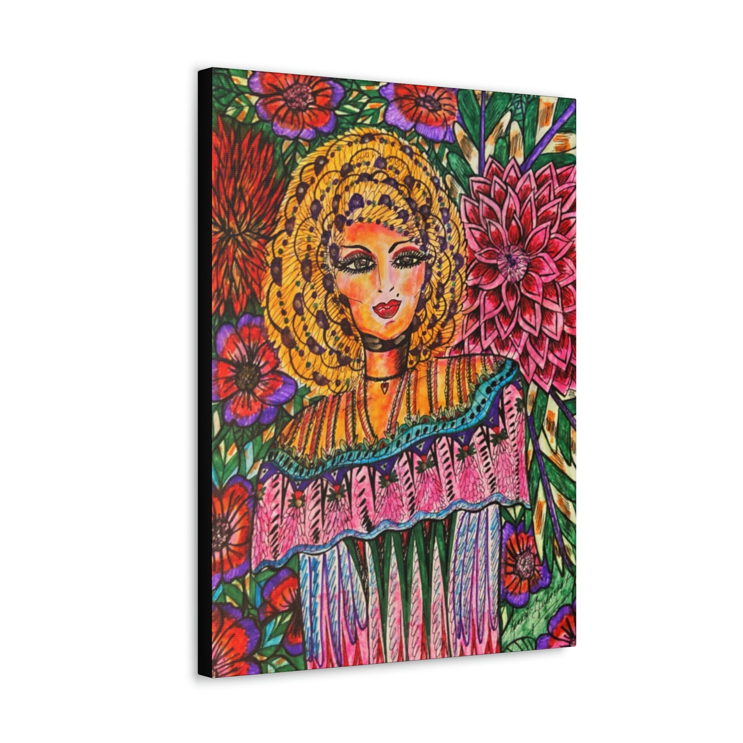 Abstract, Surreal, Funky Floral Woman, Friendship, Inspiration Wall Art