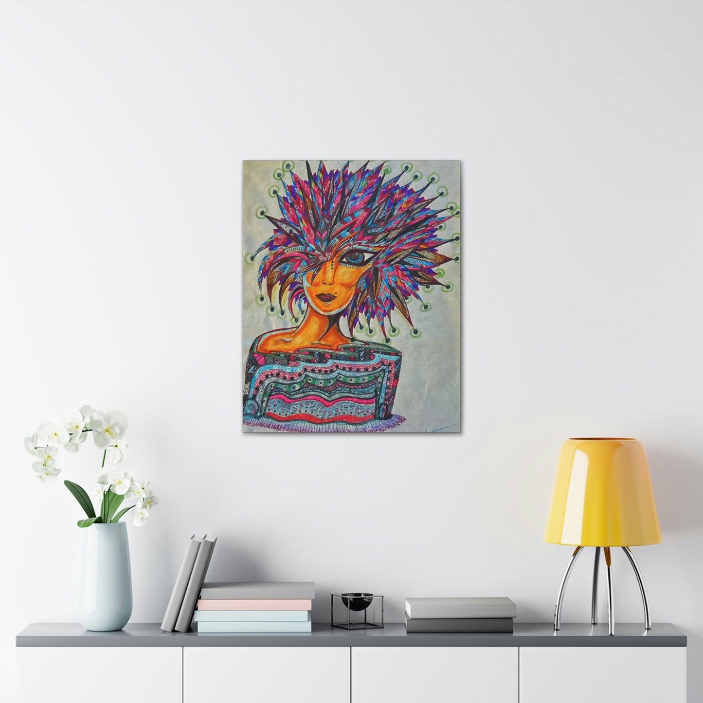 Abstract, Surreal, Funky Woman, Friendship, Inspiration Wall Art