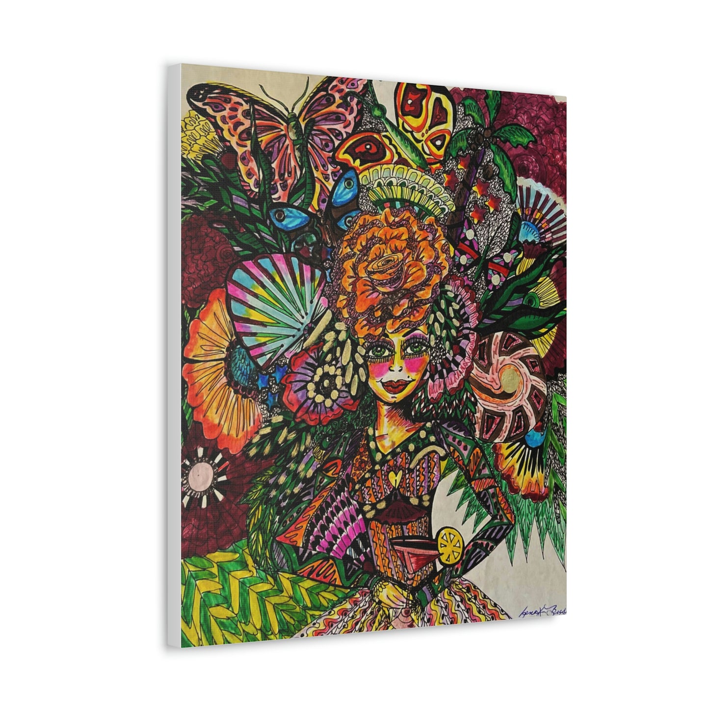 Abstract, Surreal, Funky Woman, Friendship, Inspiration Wall Art