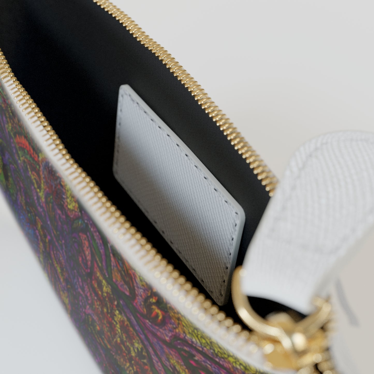 Abstract Surreal Floral Mini Clutch Bag, Bridal Clutch Purse, Designer Party Clutch, Modern Evening Clutch, Wristlet Wallet for women, Evening Clutch Purse, gifts for her, gifts for bridesmaids, Bag, Bagging