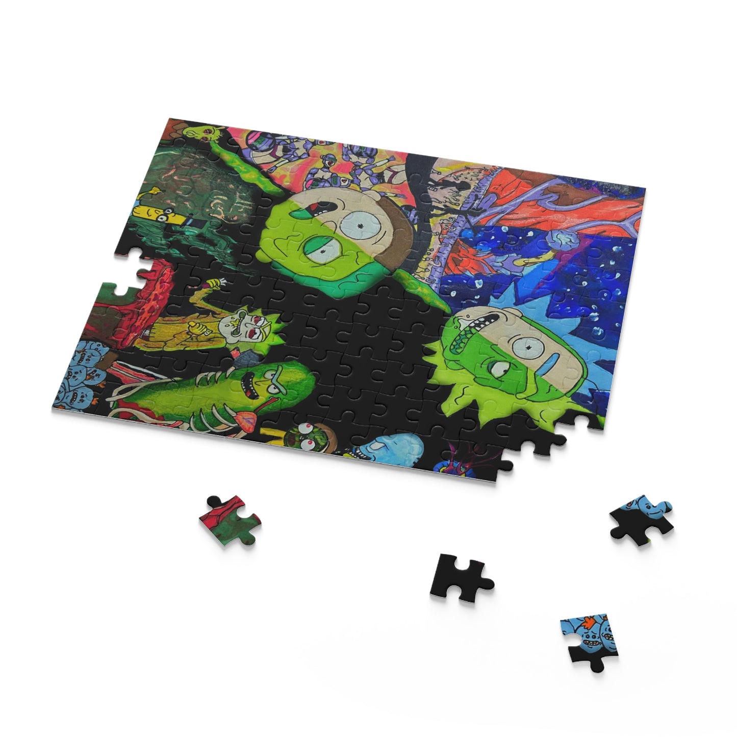 Rick and Morty Puzzle (120, 252, 500-Piece)JigSaw Puzzle, Birthday Gift, Gifts For Bridesmaids