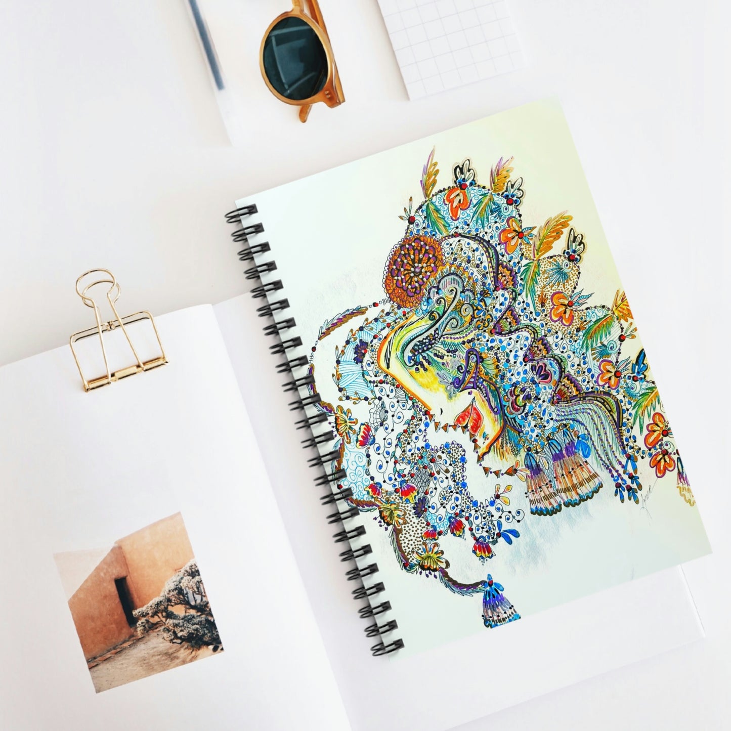Abstract, Surreal Spirit Spiral Notebook - Ruled Line
