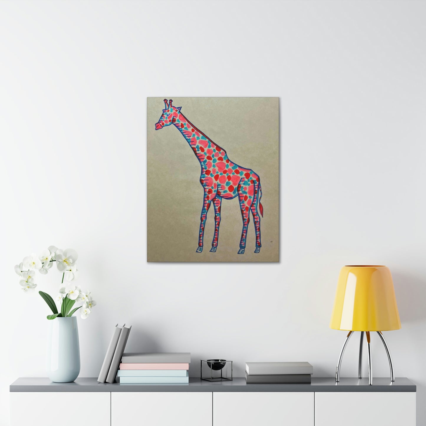 Moody Giraffe Fashion, Abstract, Surreal, Friendship, Inspiration Wall Art