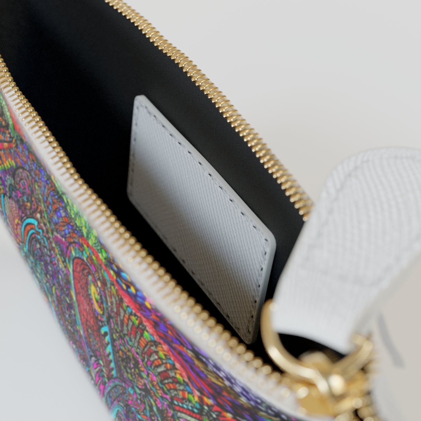 Abstract Surreal Mini Clutch Bag, Bridal Clutch Purse, Designer Party Clutch, Modern Evening Clutch, Wristlet Wallet for women, Evening Clutch Purse, gifts for her, gifts for bridesmaids, Bag, Bagging