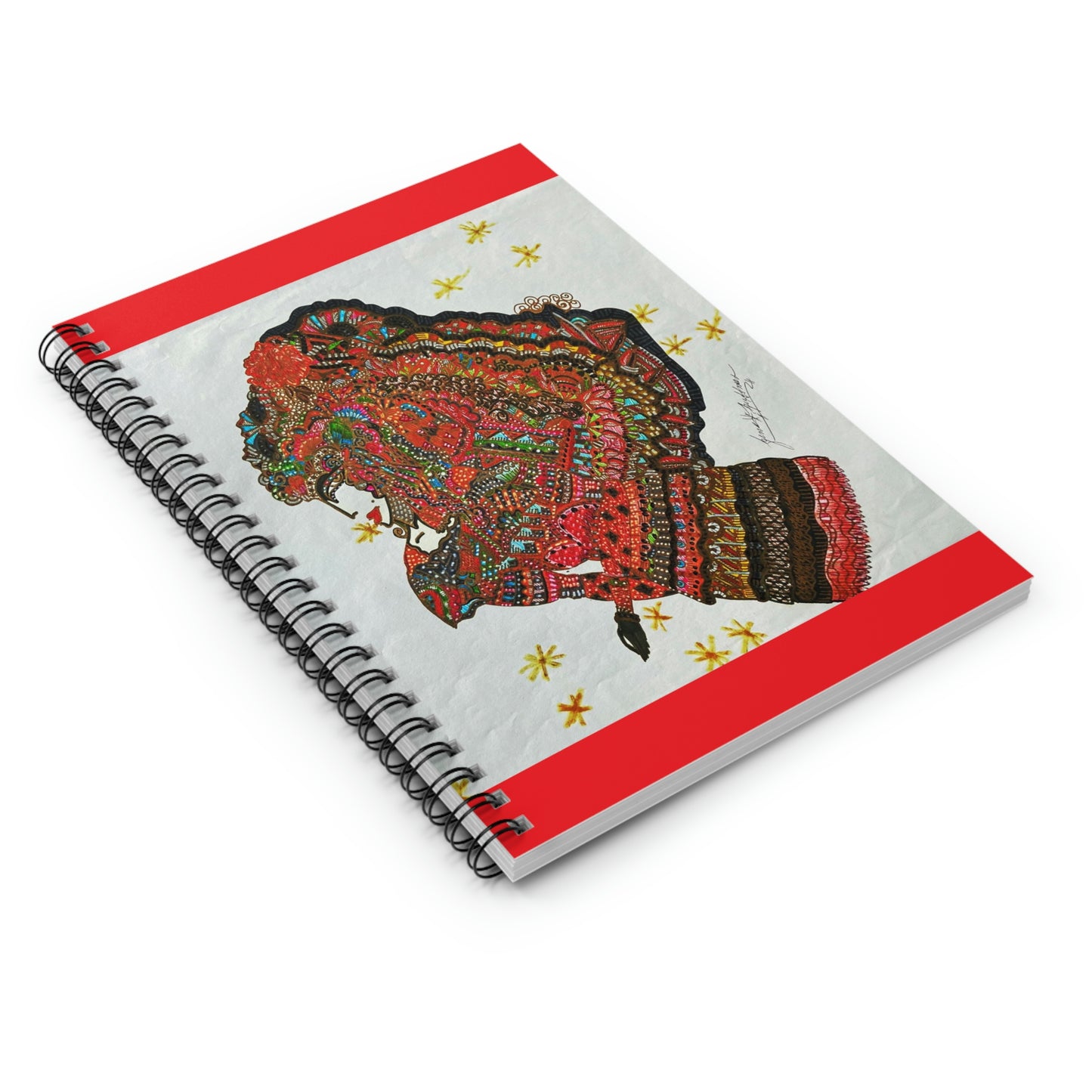 Spiritual, Abstract Angel Spiral Notebook - Ruled Line
