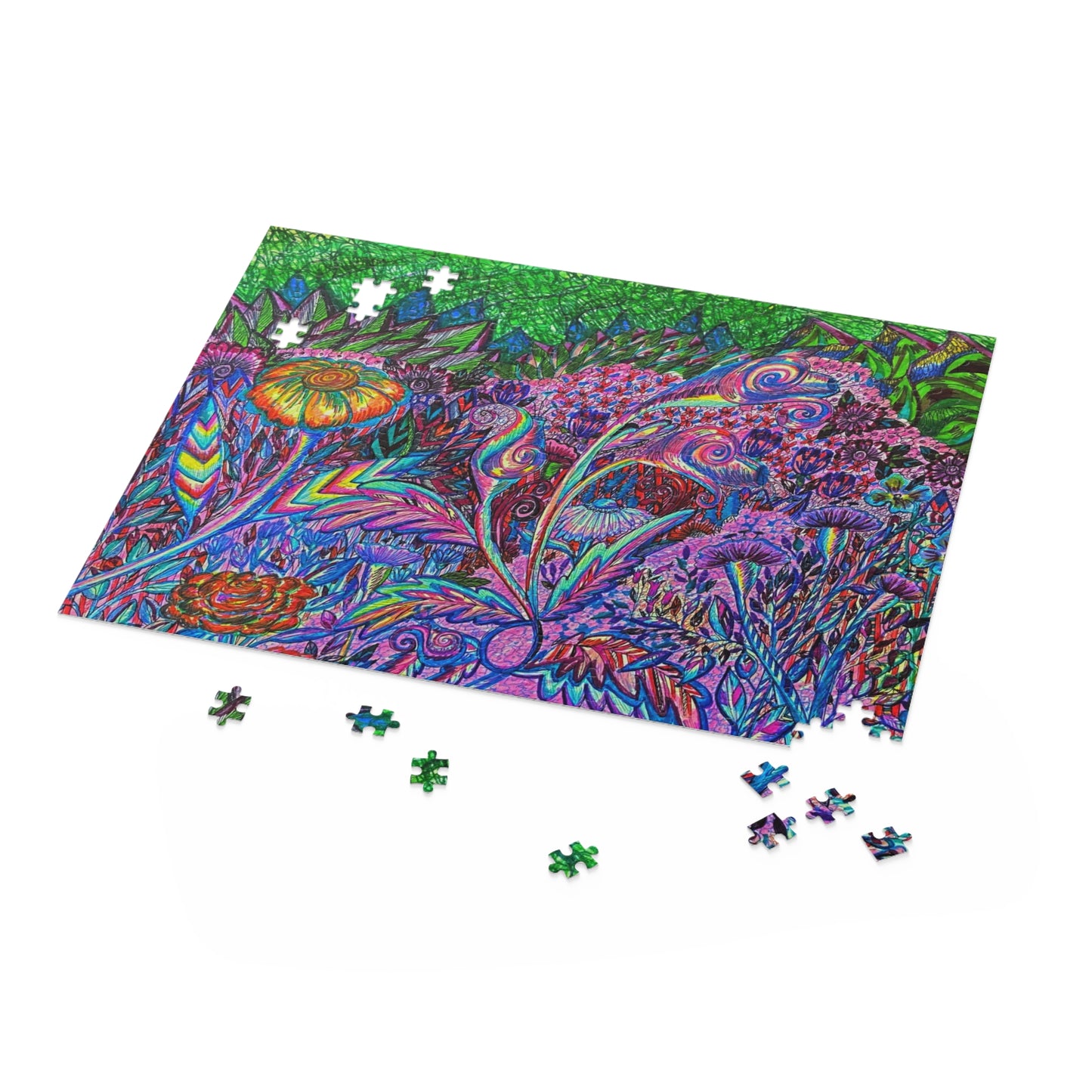 Floral Puzzle (120, 252, 500-Piece)JigSaw Puzzle, Birthday Gift, Gifts For Bridesmaids