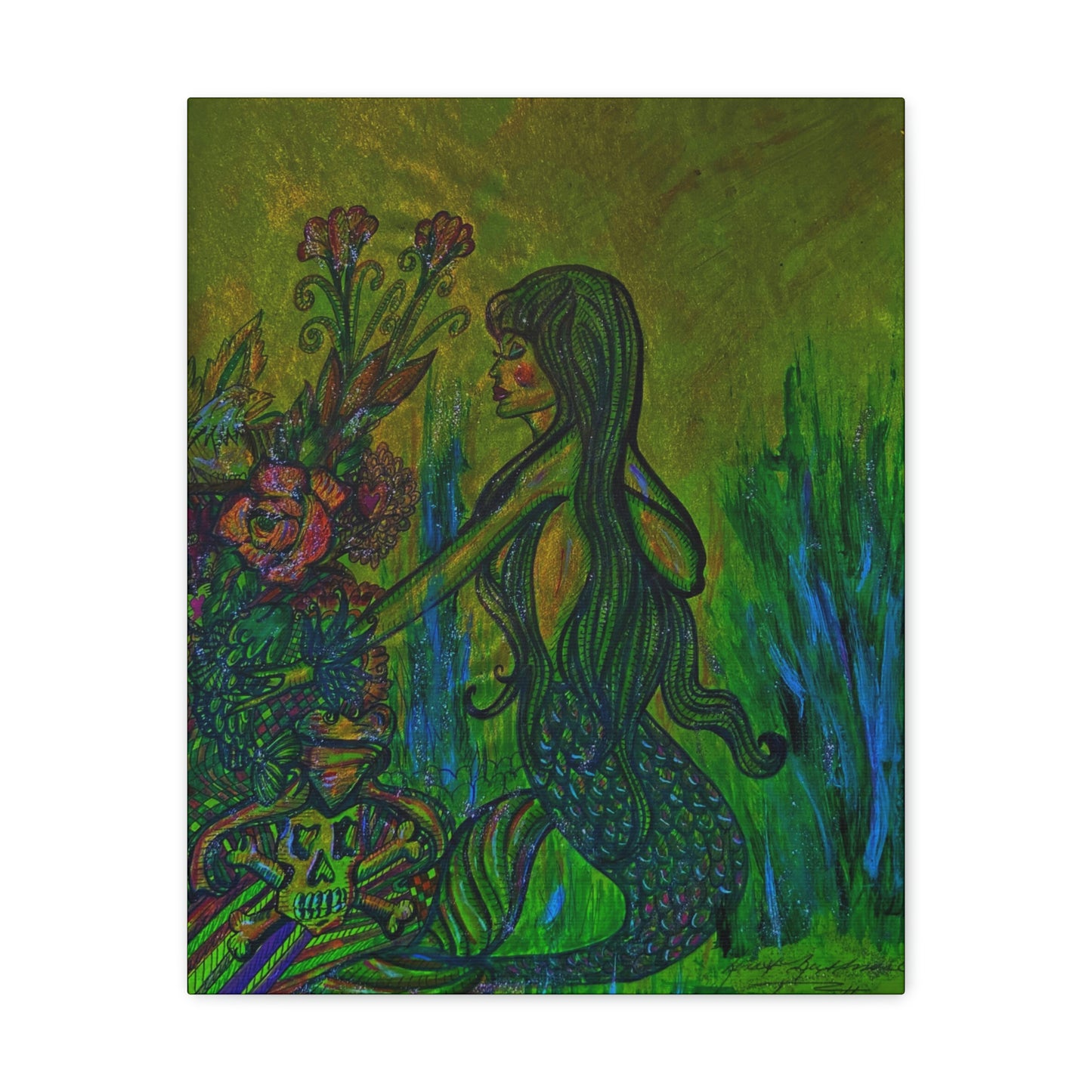 Loving Nature of Mermaids, Fashion, Abstract, Friendship, Inspiration Wall Art