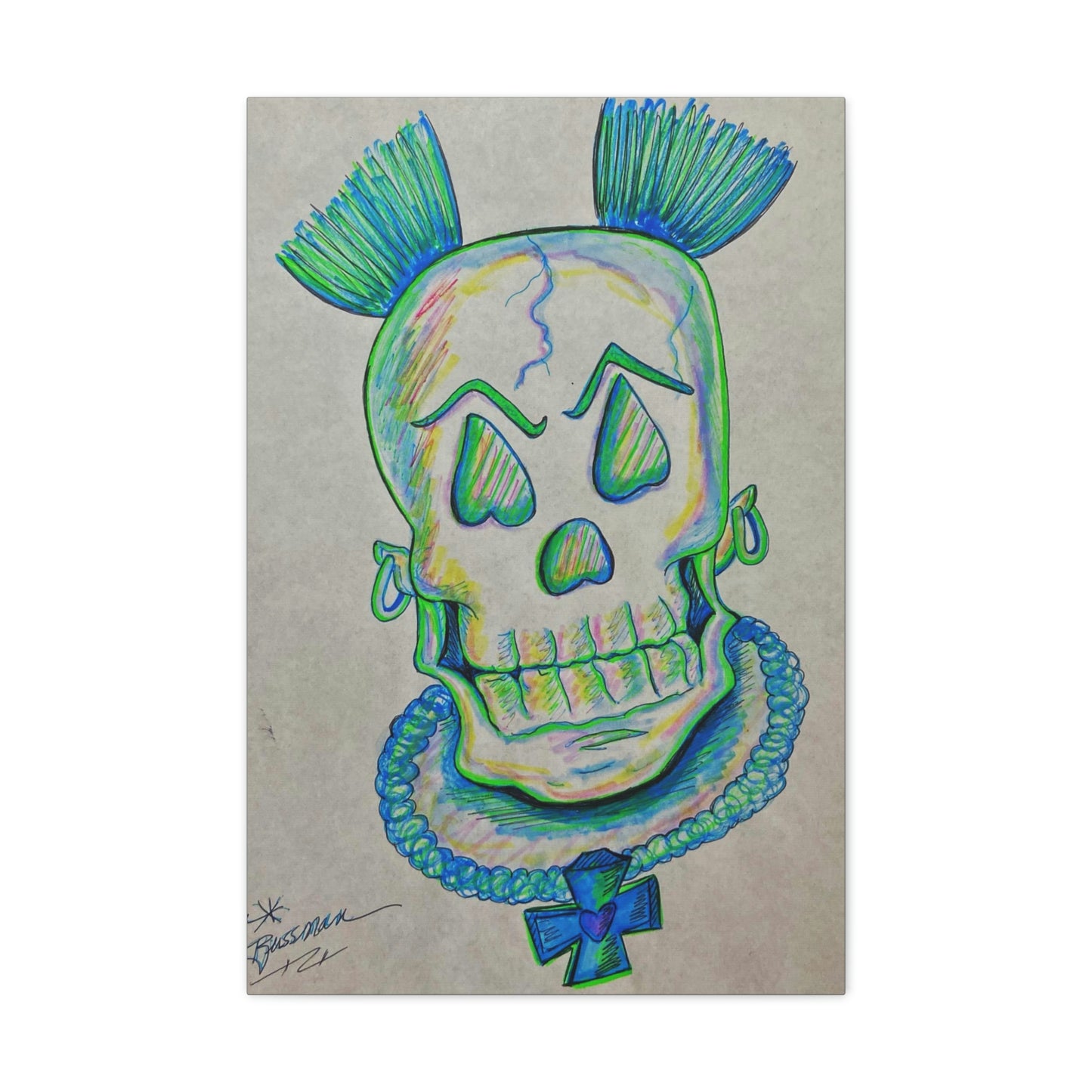 Bob Bussman, Skeleton, Skull, Fashion, Abstract, Surreal, Friendship, Inspiration Wall Art