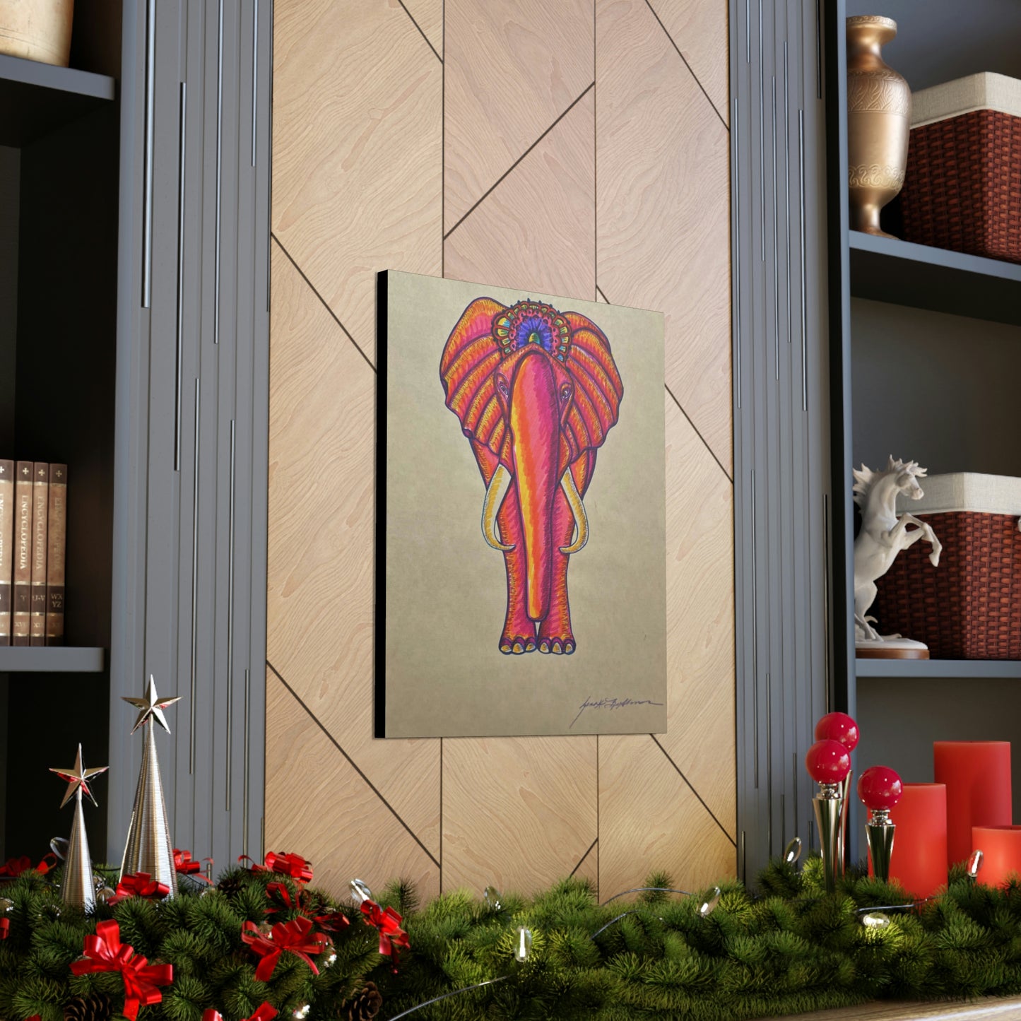 Spiritual Elephant Fashion, Abstract, Surreal, Friendship, Inspiration Wall Art