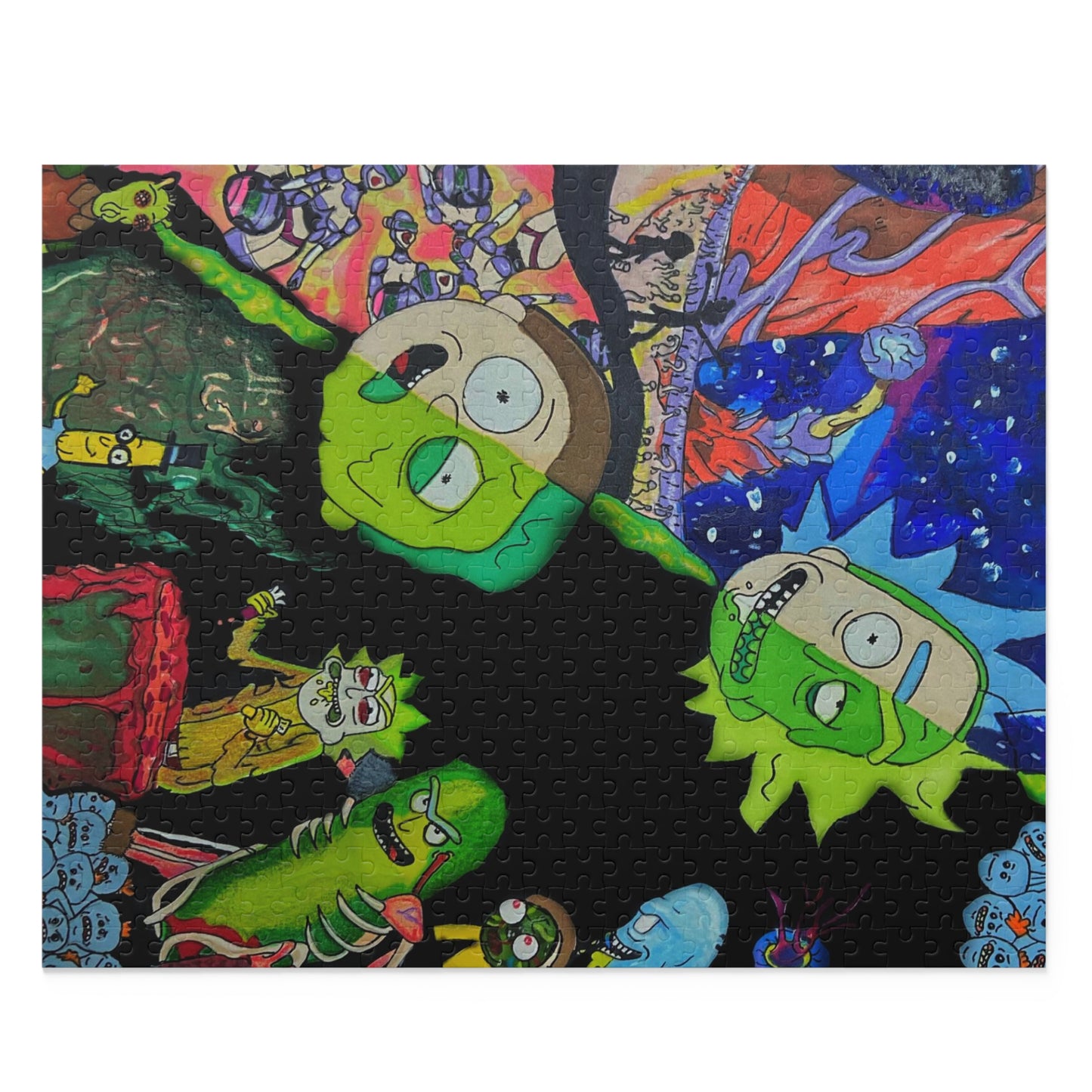 Rick and Morty Puzzle (120, 252, 500-Piece)JigSaw Puzzle, Birthday Gift, Gifts For Bridesmaids