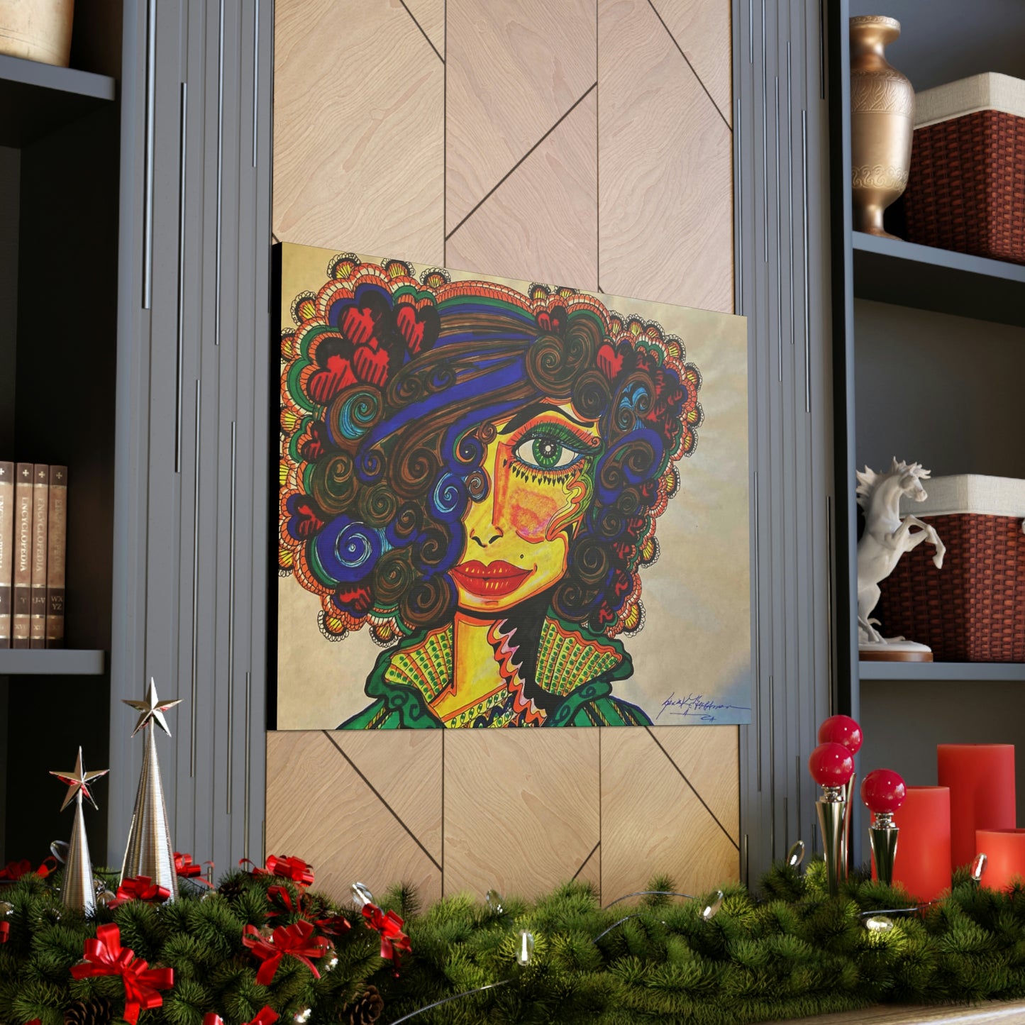 Abstract, Surreal, Funky Woman, Friendship, Inspiration Wall Art