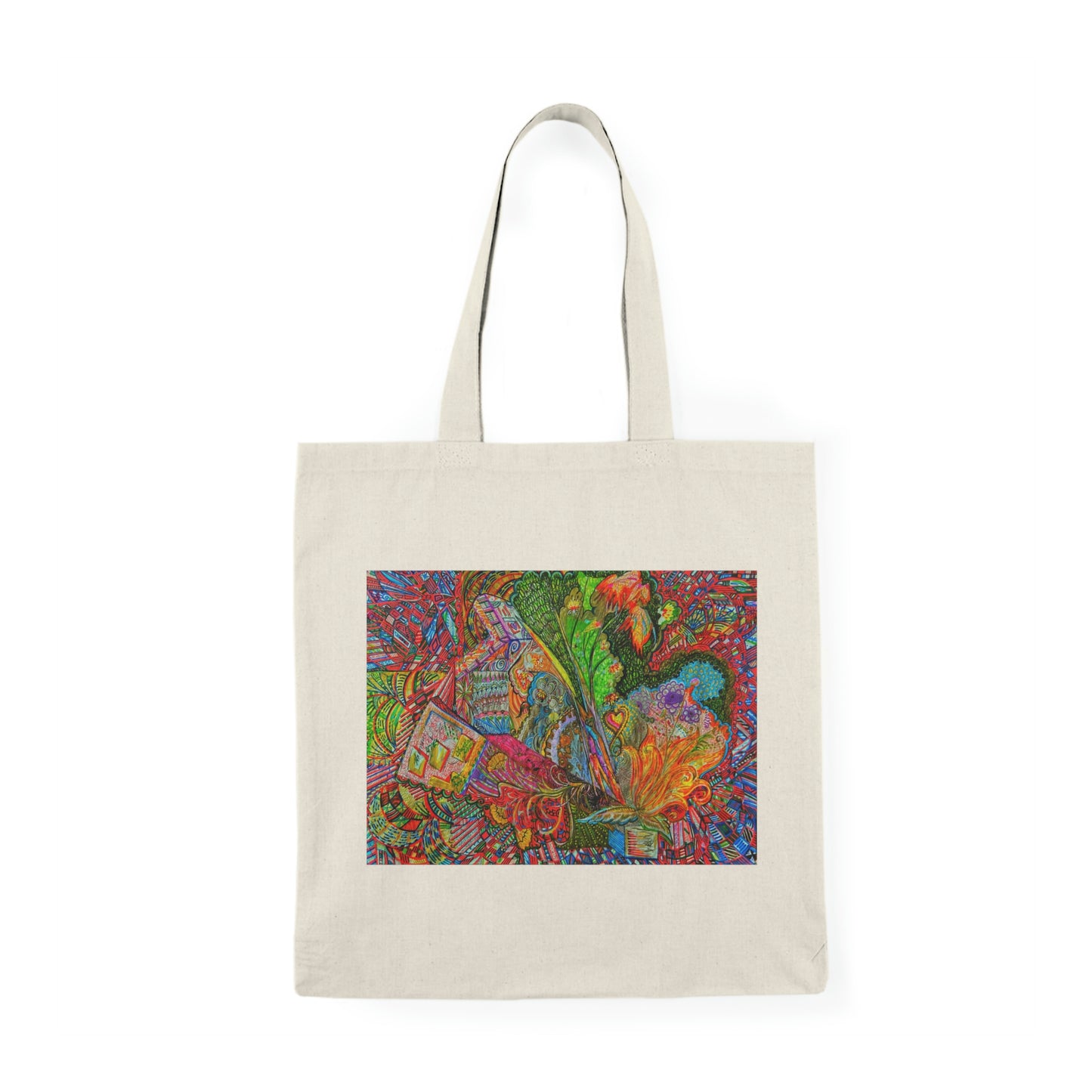 Abstract, Surreal Natural Tote Bag, Aesthetic Canvas Bag Shopping Bag, Birthday Gift Bag, Bridal Gift Tote Bag, Library Bag.