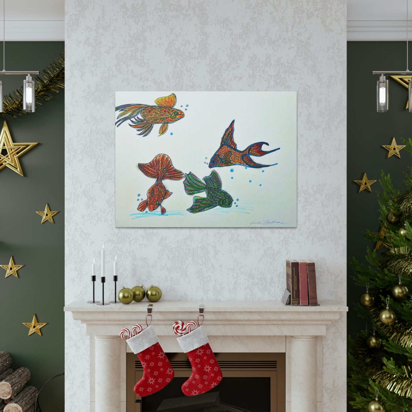 Fish Bowl, Fashion, Abstract, Friendship, Inspiration Wall Art