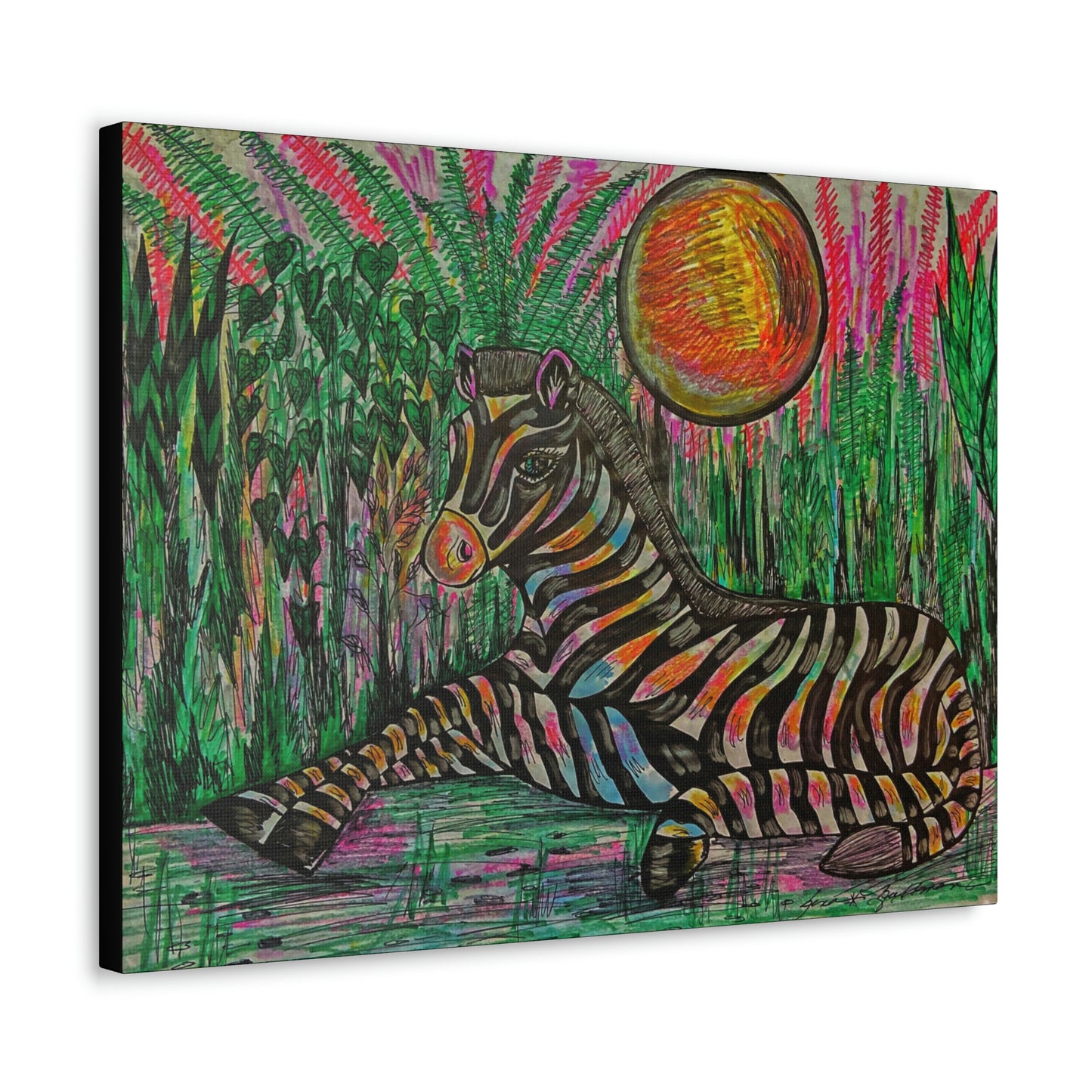African Zebra Fashion, Abstract, Surreal, Friendship, Inspiration Wall Art