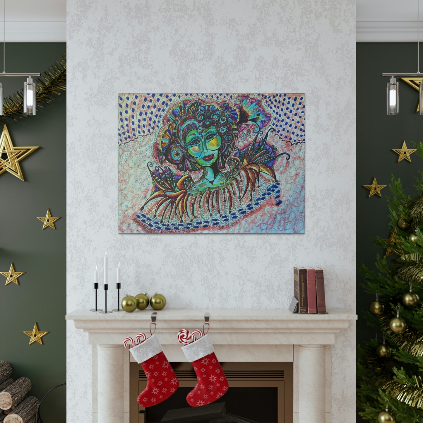 Abstract, Surreal, Funky Woman, Friendship, Inspiration Wall Art