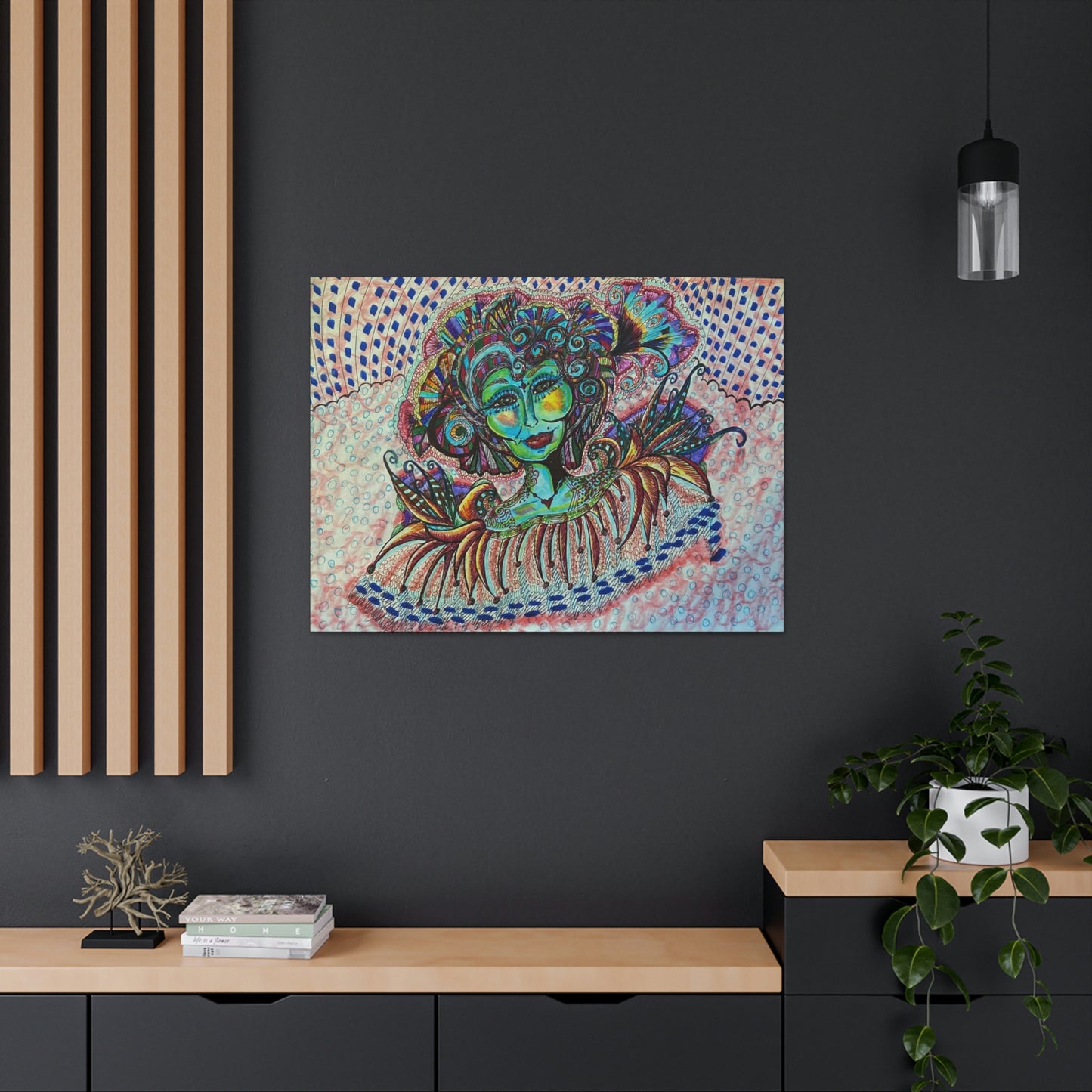Abstract, Surreal, Funky Woman, Friendship, Inspiration Wall Art