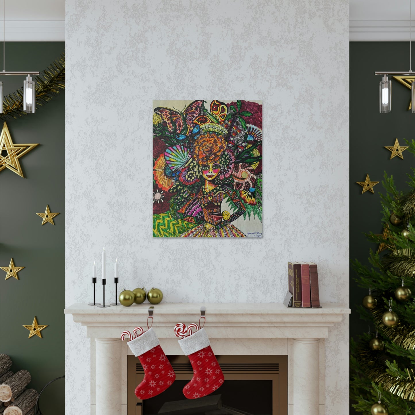 Abstract, Surreal, Funky Woman, Friendship, Inspiration Wall Art