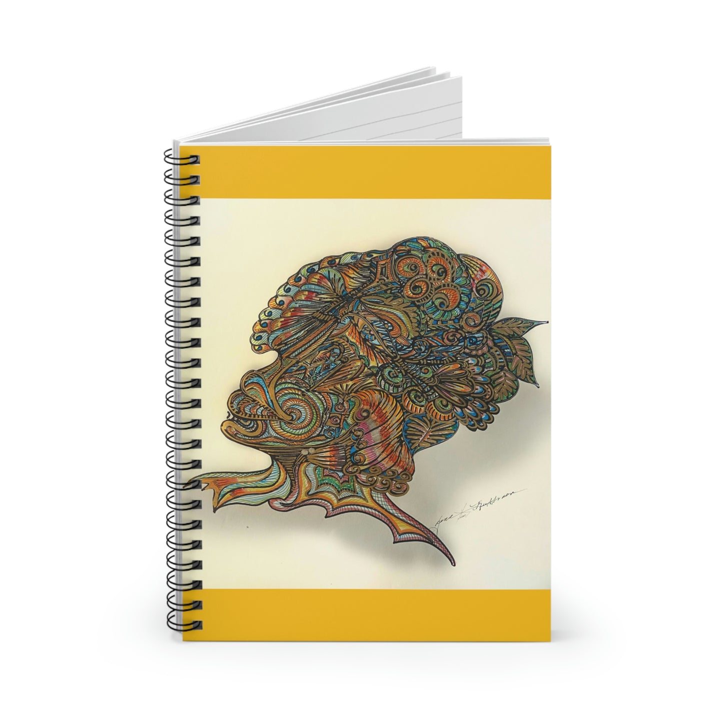 Abstract, Surreal Watcher Spiral Notebook - Ruled Line