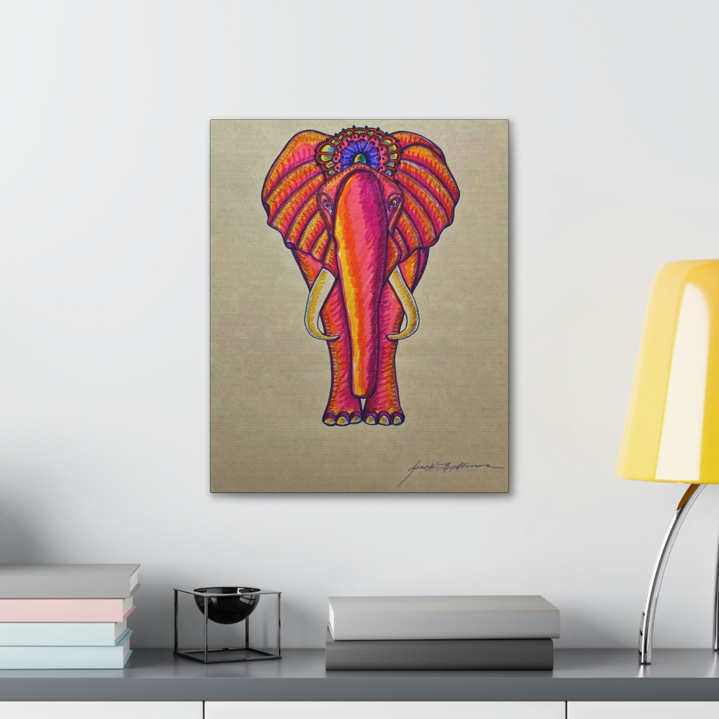 Spiritual Elephant Fashion, Abstract, Surreal, Friendship, Inspiration Wall Art