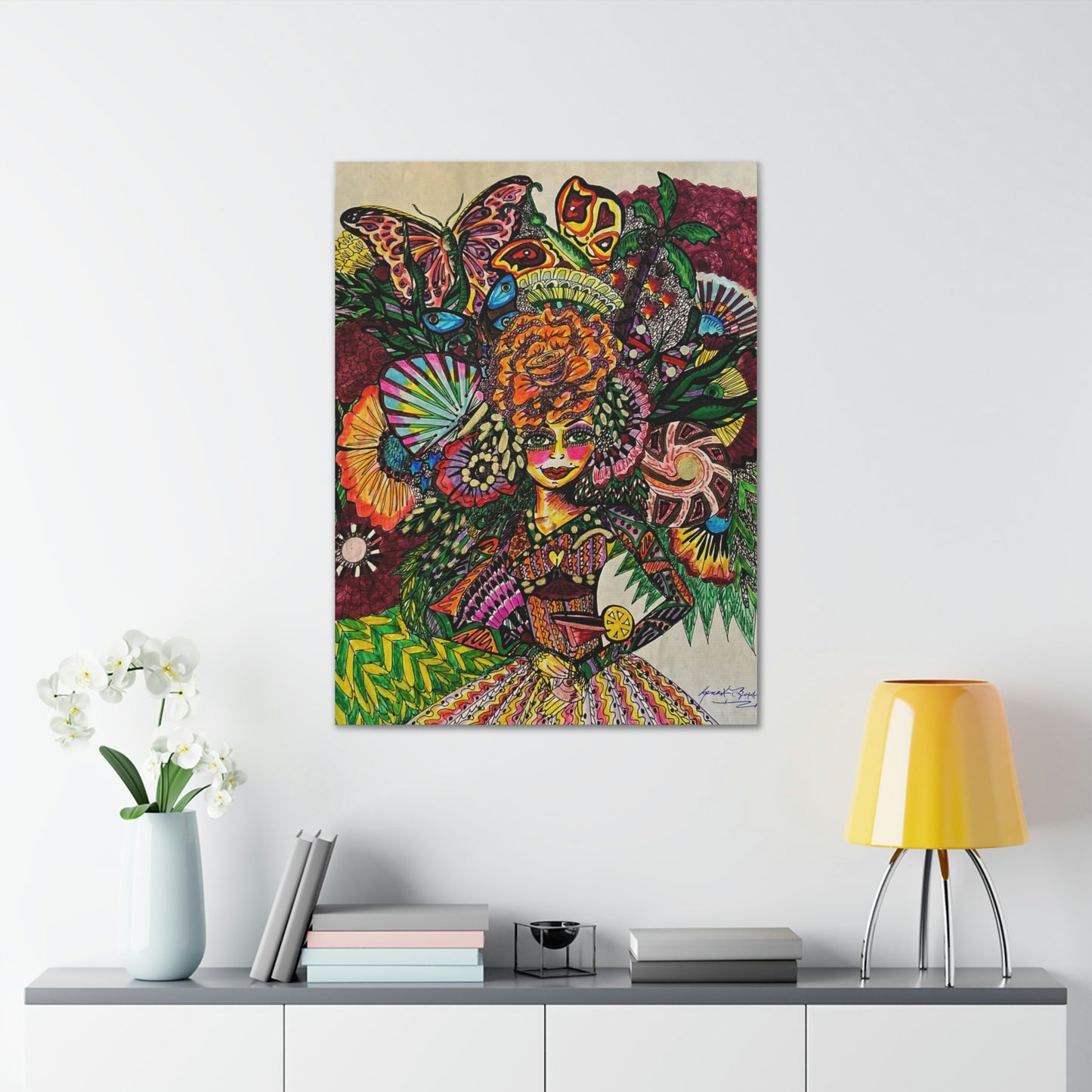 Abstract, Surreal, Funky Woman, Friendship, Inspiration Wall Art