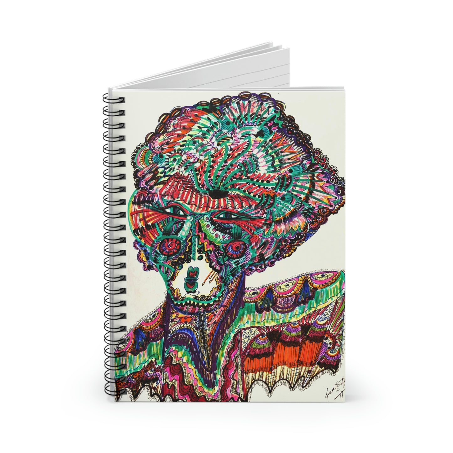 Abstract, Surreal Spiral Notebook - Ruled Line